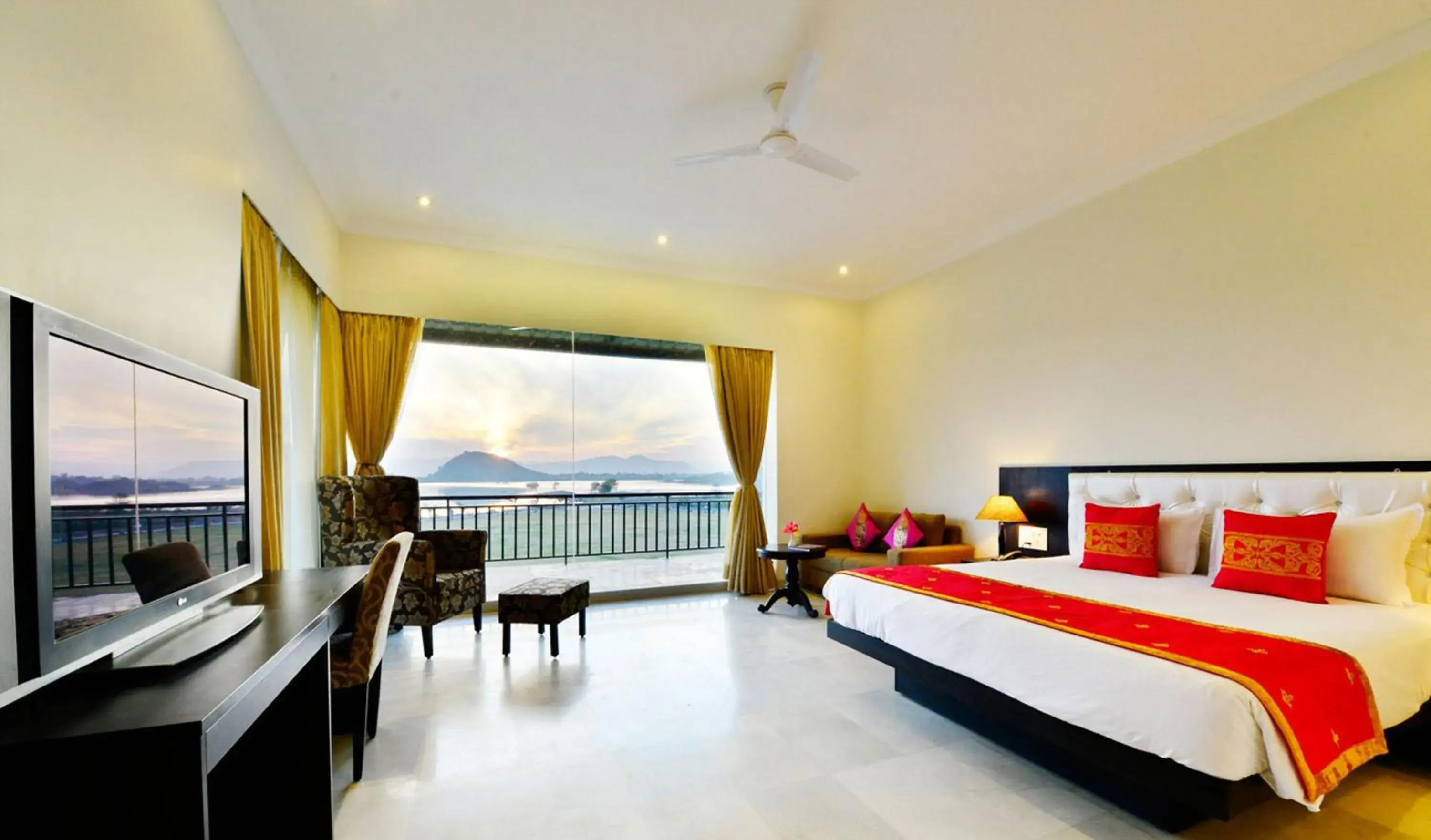 Luxury Double Room with Lake View in TatSaraasa Resort & Spa, Udaipur Luxury Double Room with Lake View in TatSaraasa Resort & Spa, Udaipur