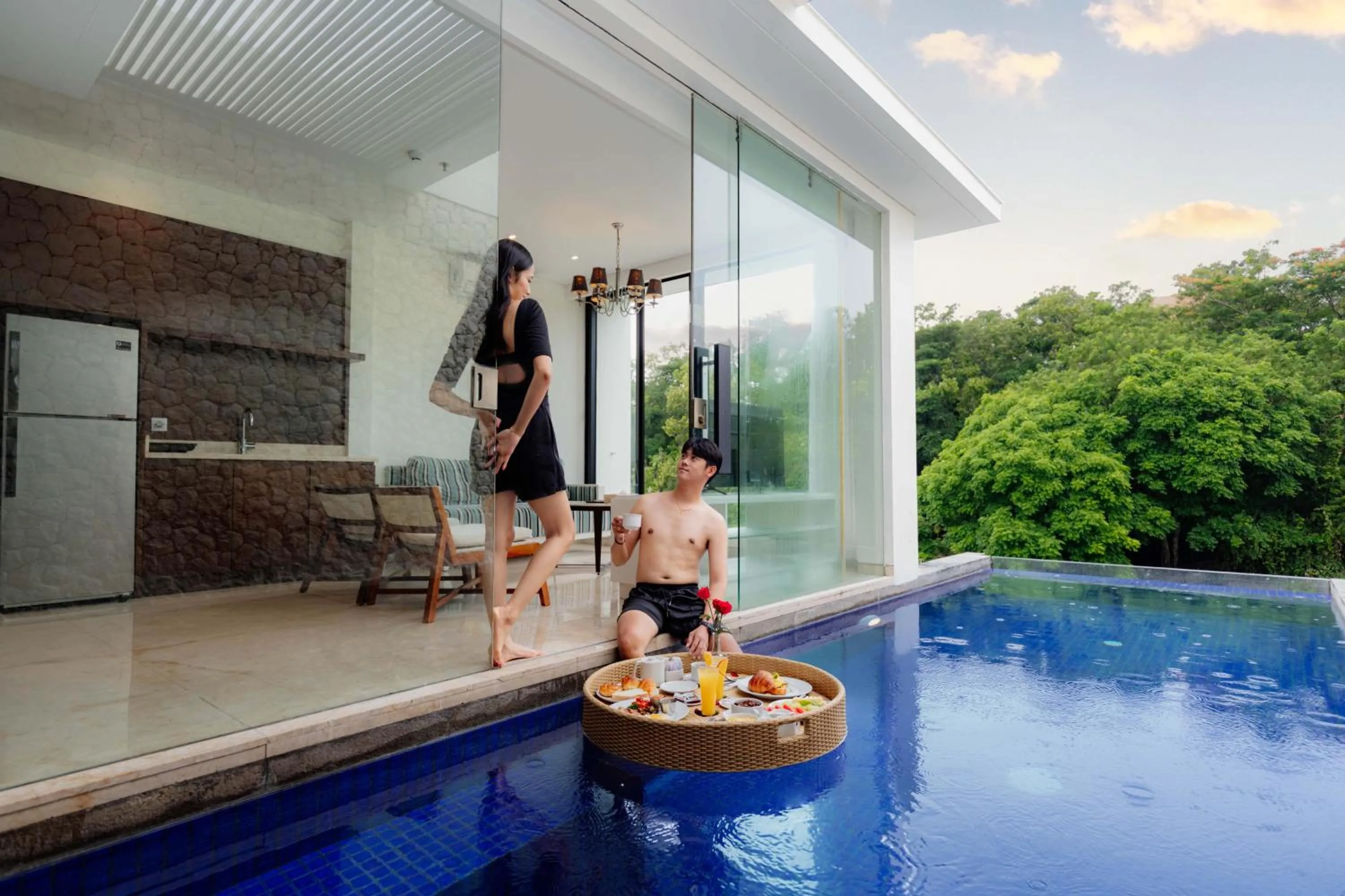 Pool view in The Sterling Villas
