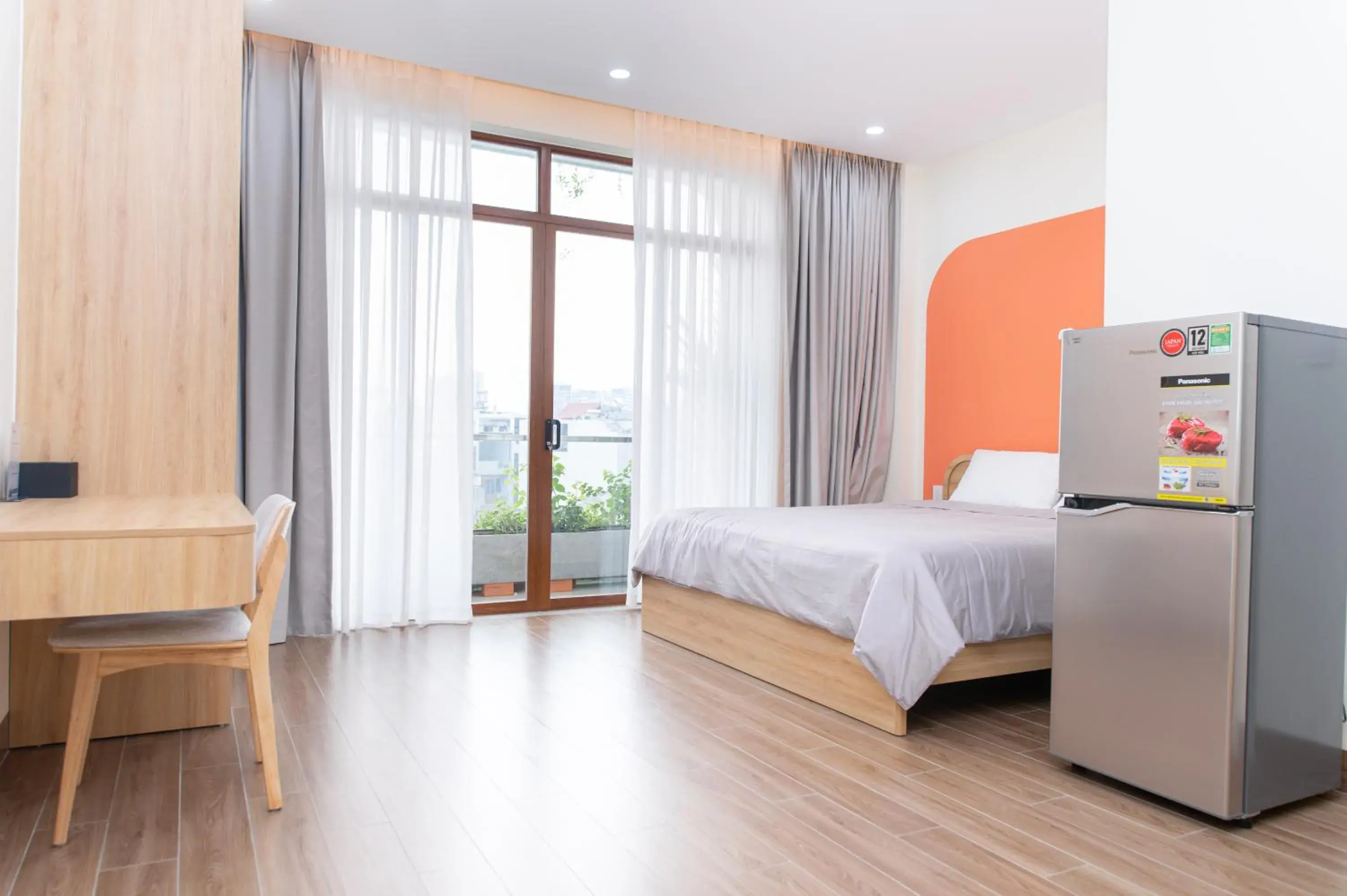 Double Room with Balcony (2 Adults + 1 Child) - single occupancy in IN URBAN Double Room with Balcony (2 Adults + 1 Child) - single occupancy in IN URBAN