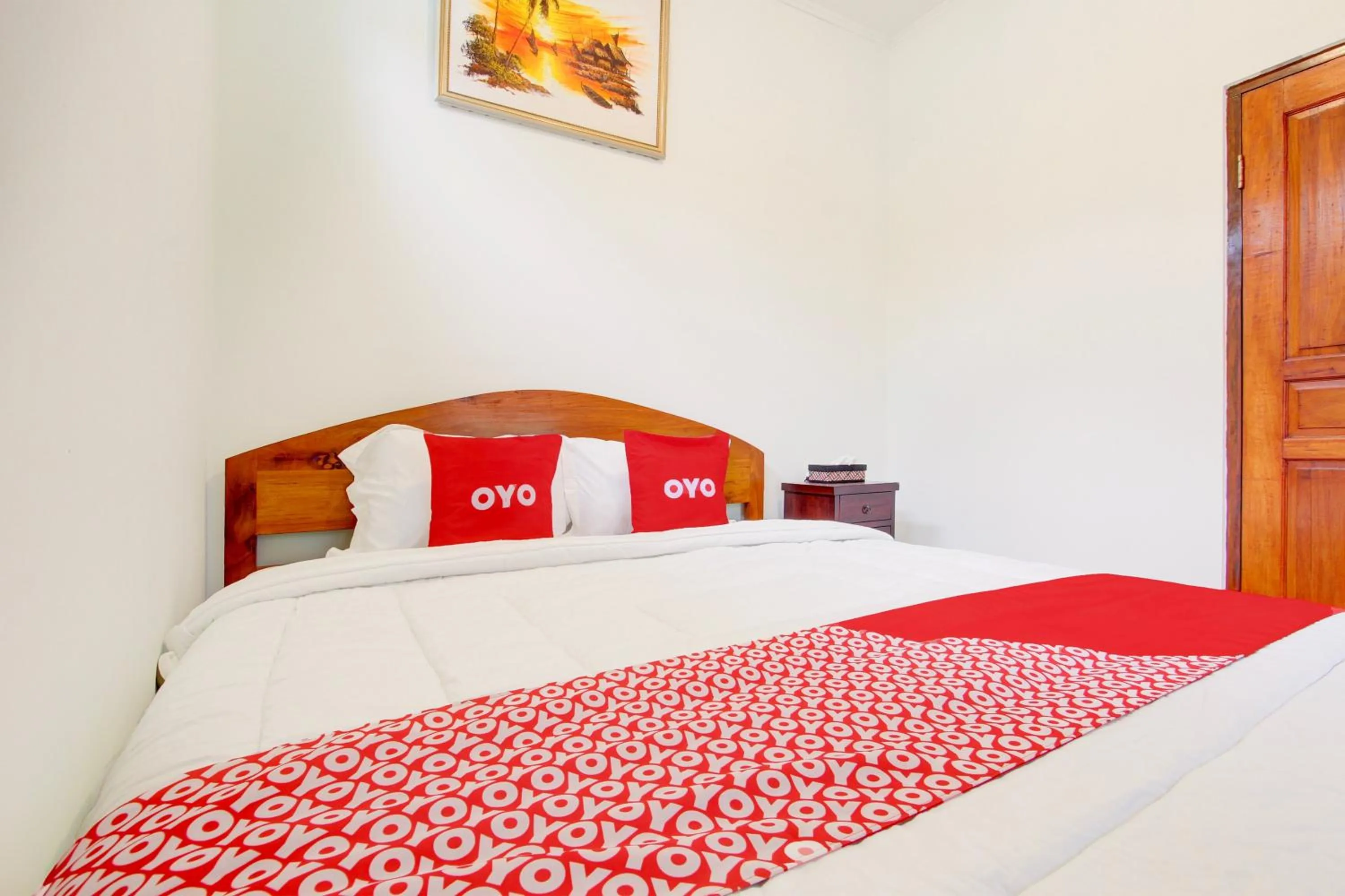 Bedroom, Bed in Hotel O Mbah Carik Homestay Syari'ah