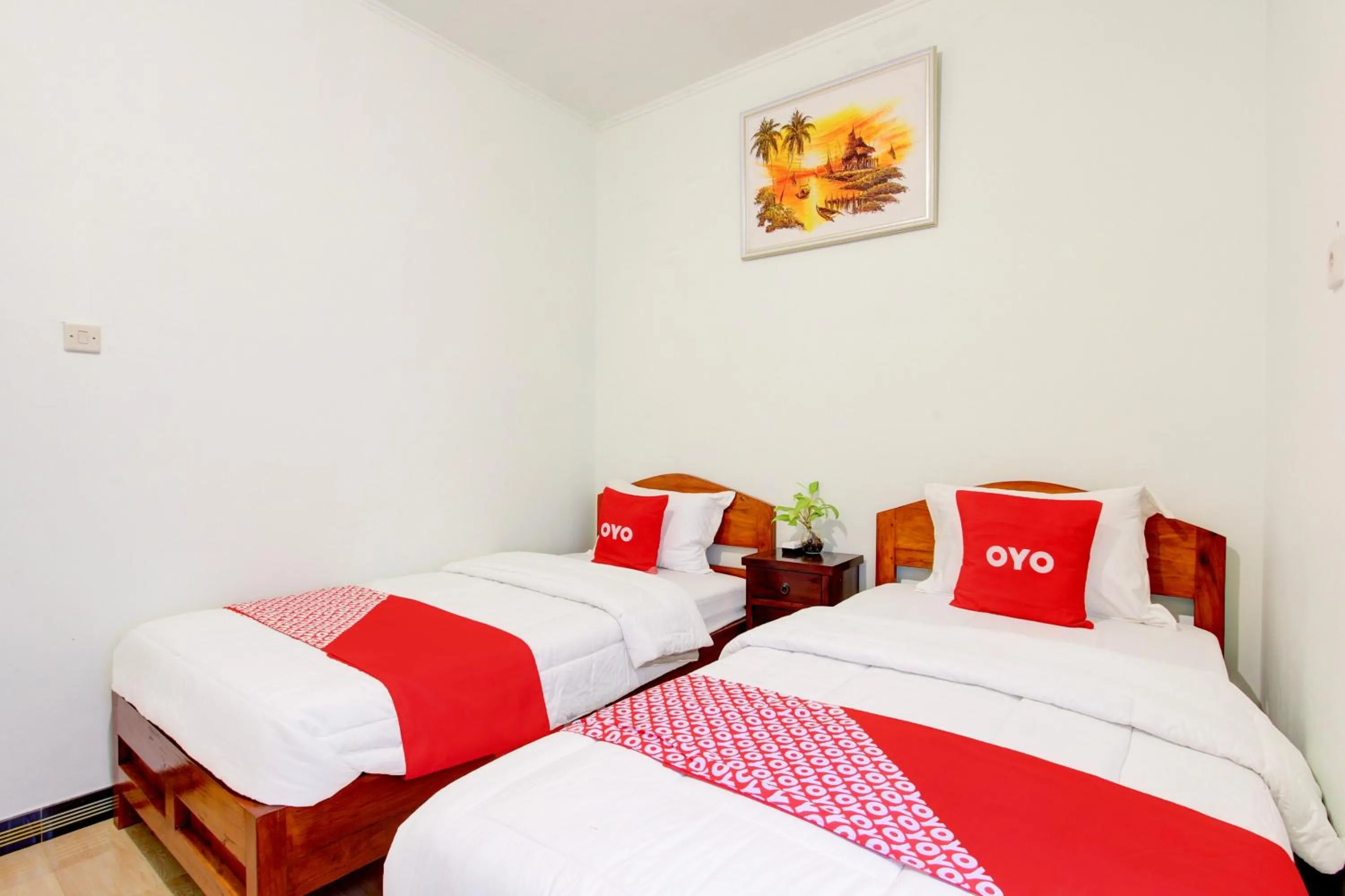 Bedroom, Bed in Hotel O Mbah Carik Homestay Syari'ah