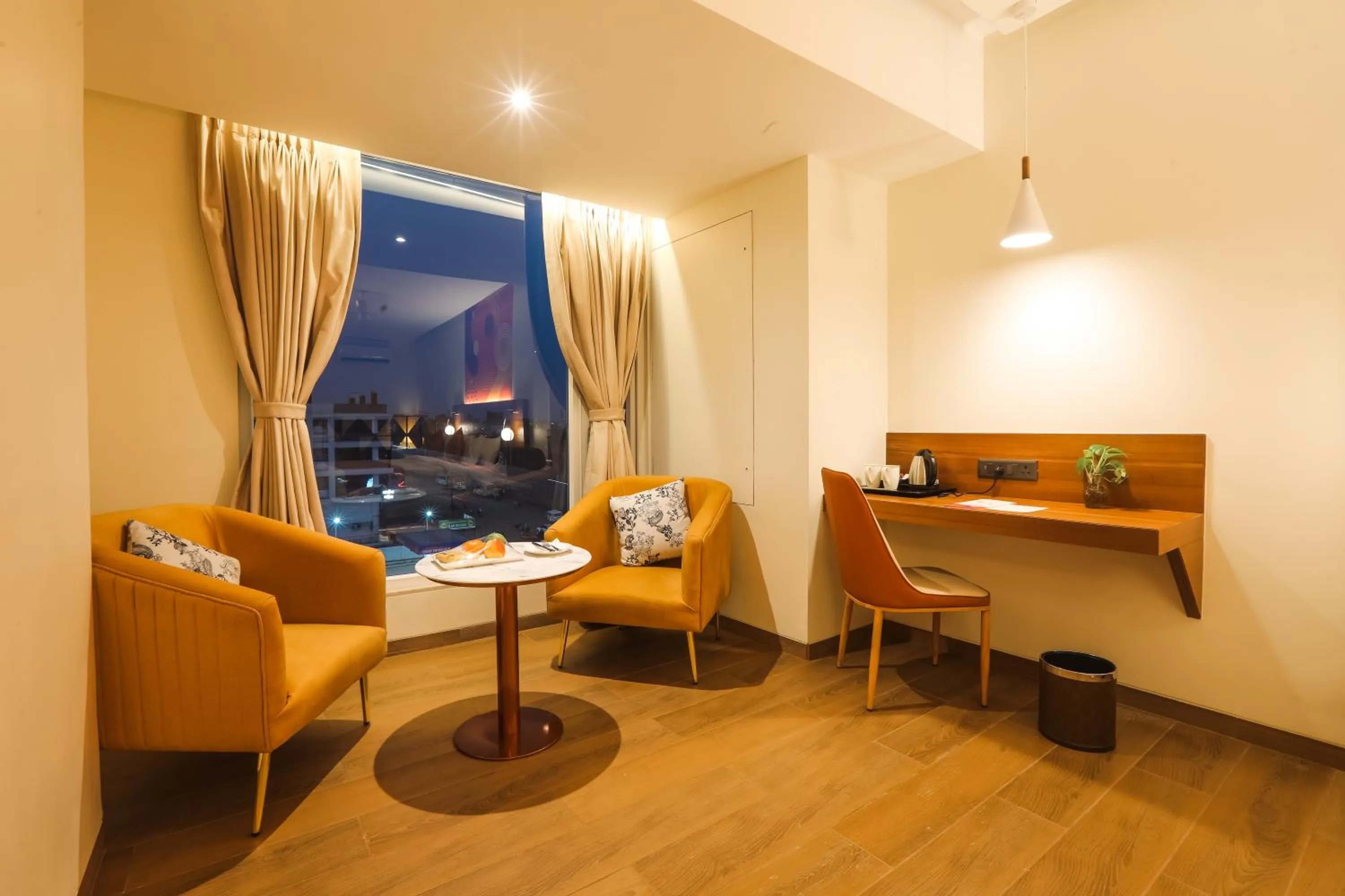 Seating area in Ira By Orchid, Ayodhya