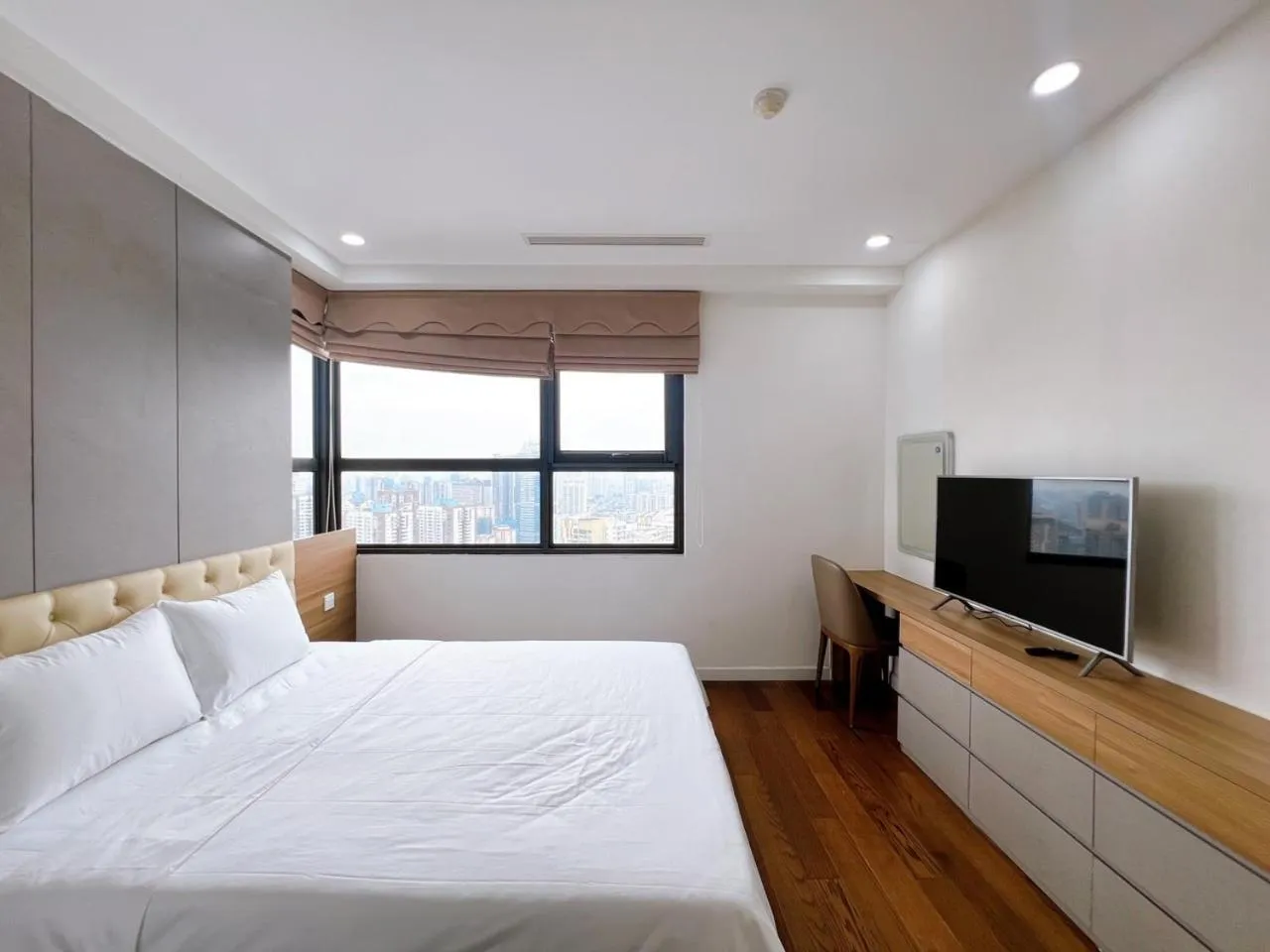 Living room, Bed in Daniel Apartment - D'Capitale Ha Noi