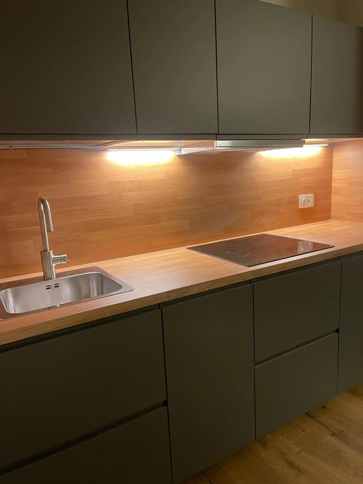 Kitchen or kitchenette in Condhotel Fanti