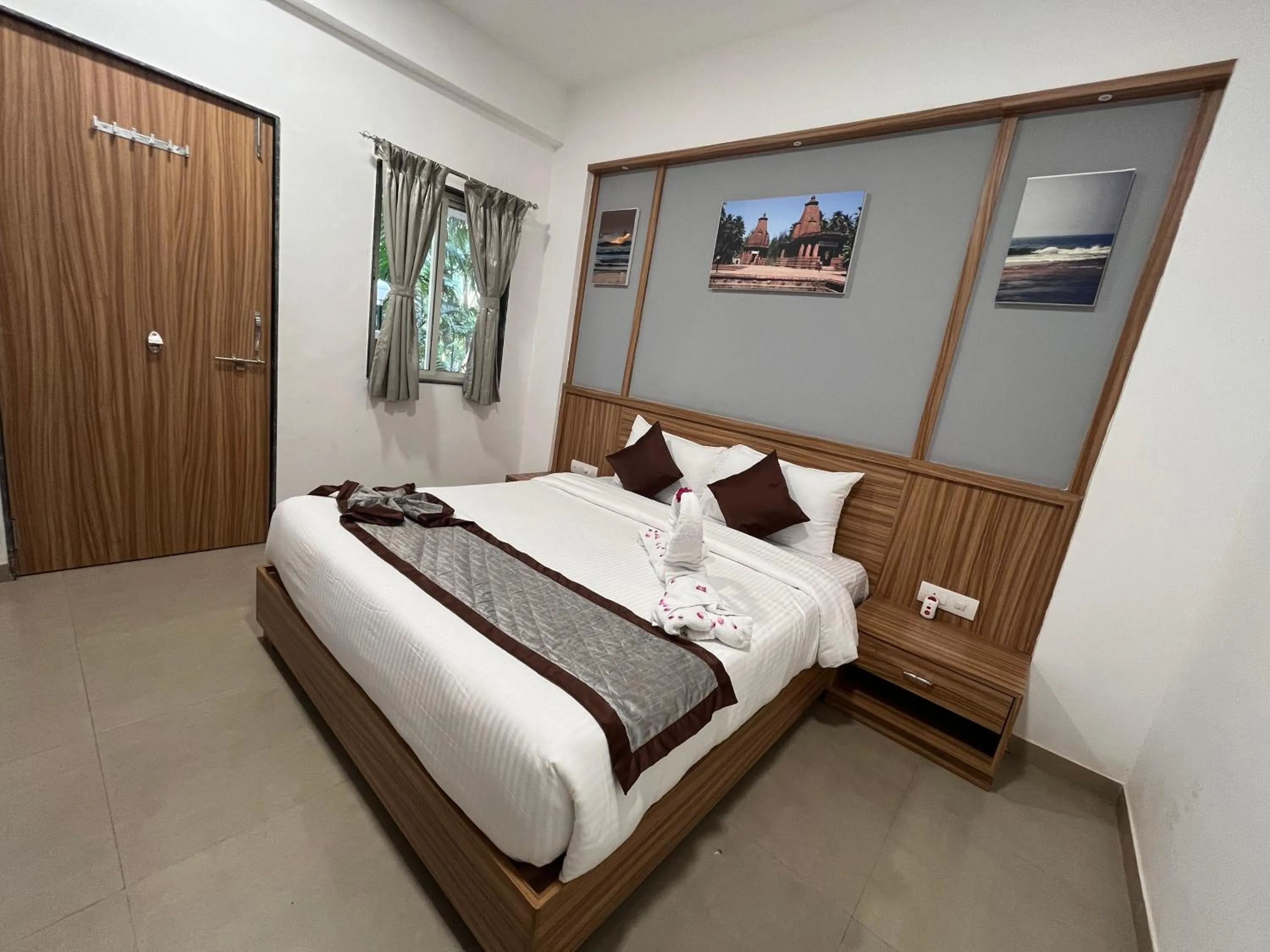 Photo of the whole room, Bed in Hotel Suryaprabha- Near Diveagar Beach