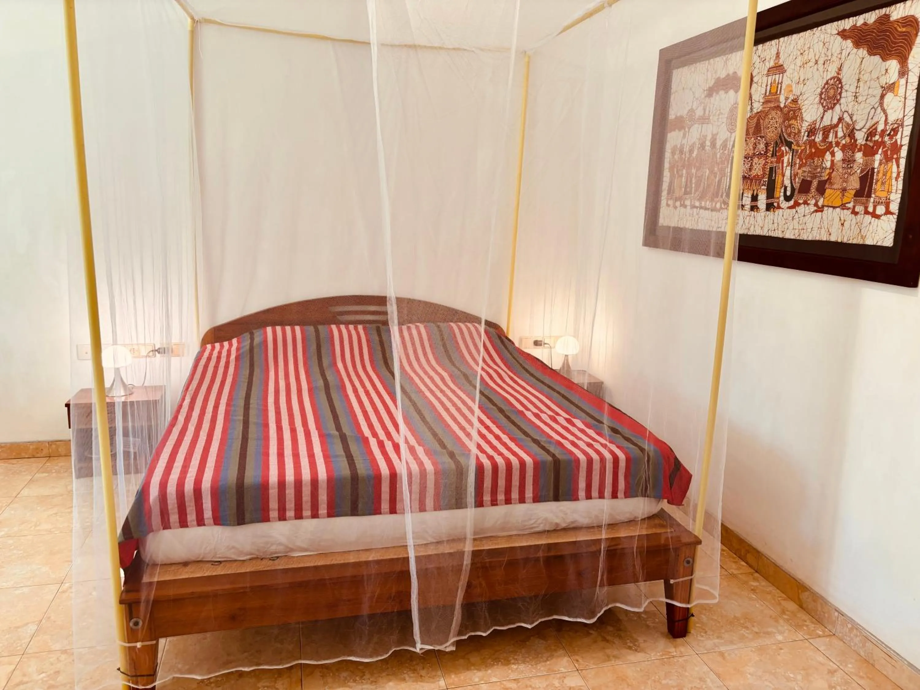 Decorative detail, Bed in Raja Beach Hotel