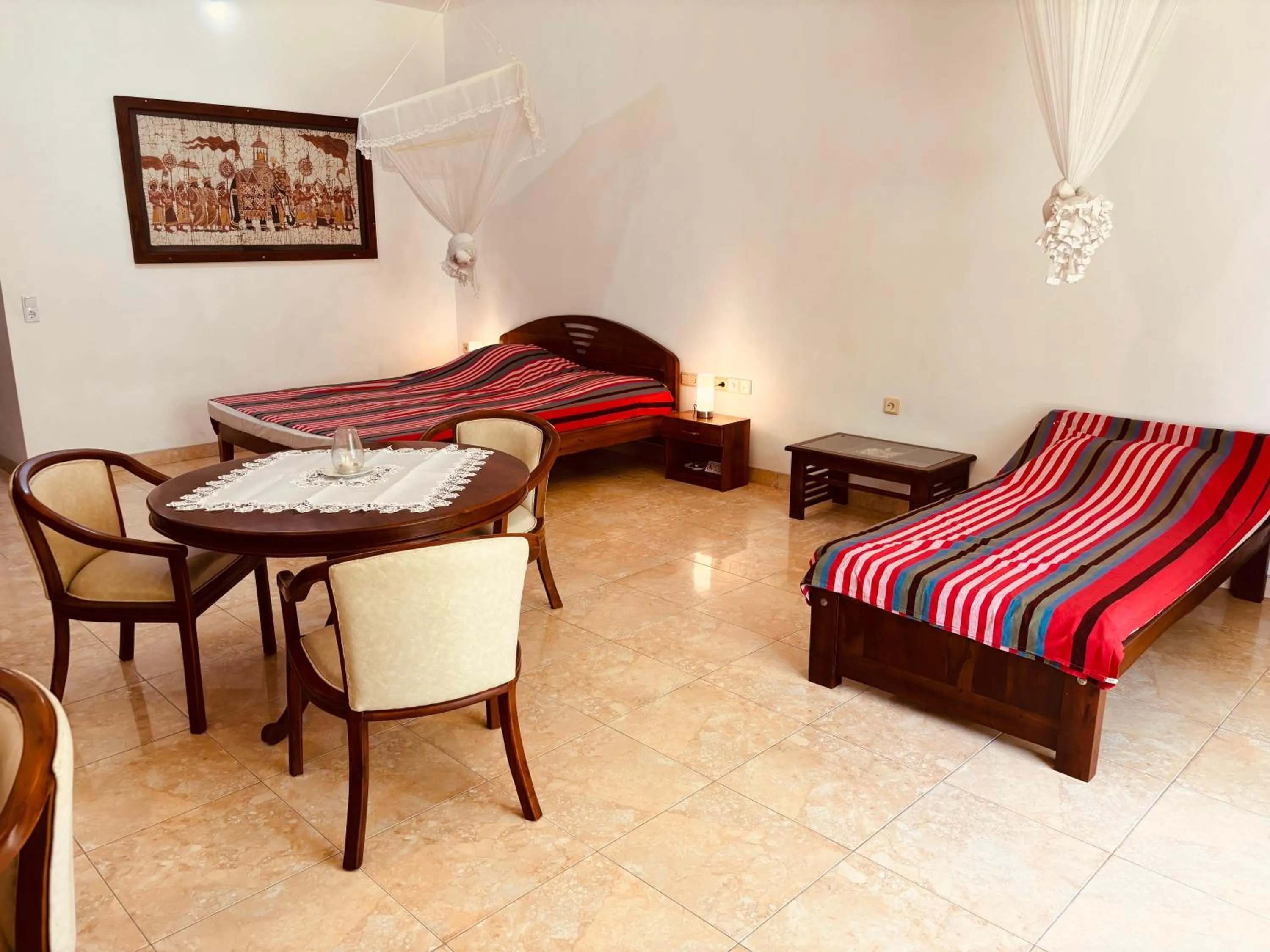 Decorative detail, Bed in Raja Beach Hotel