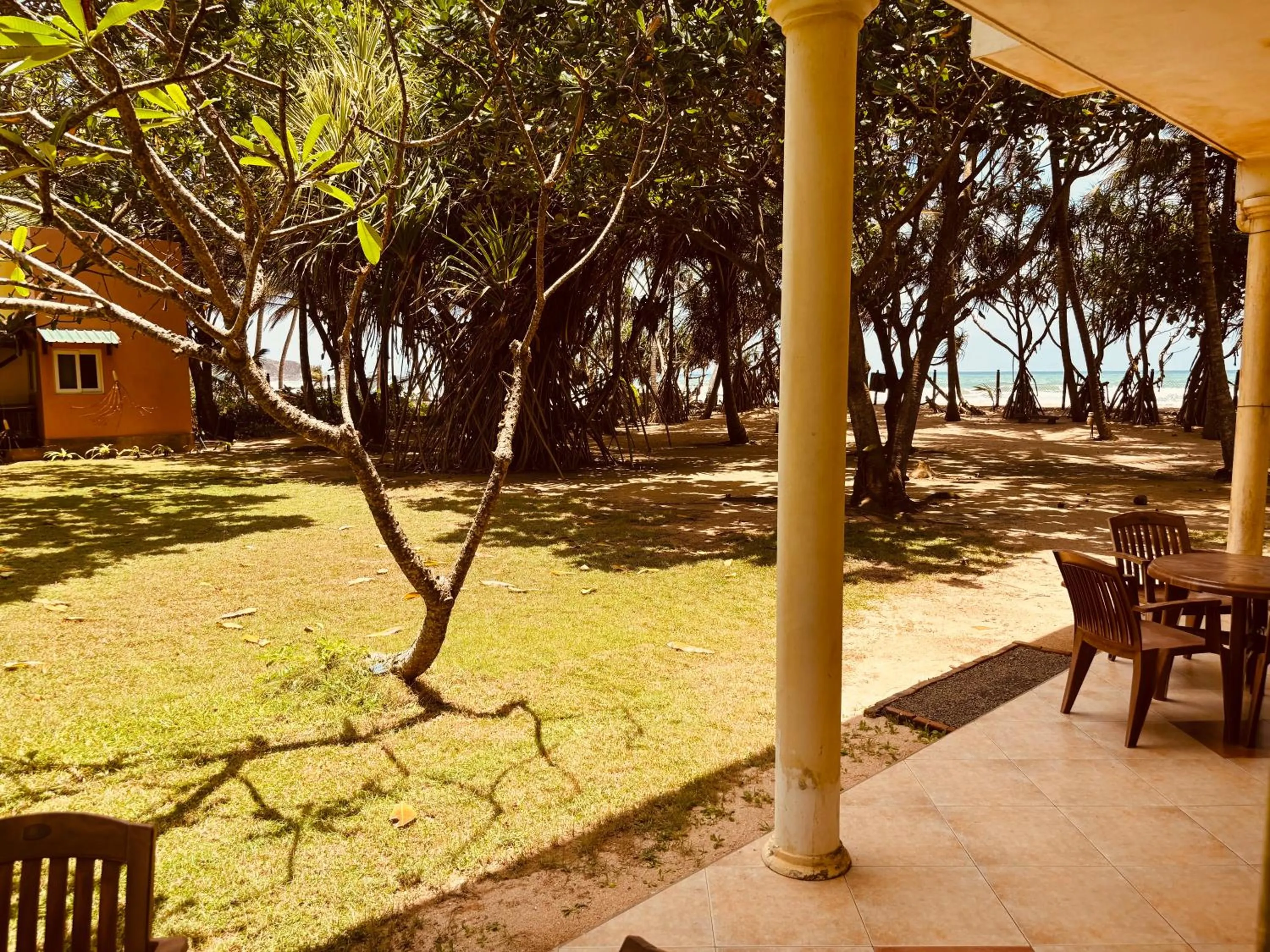 Garden view in Raja Beach Hotel