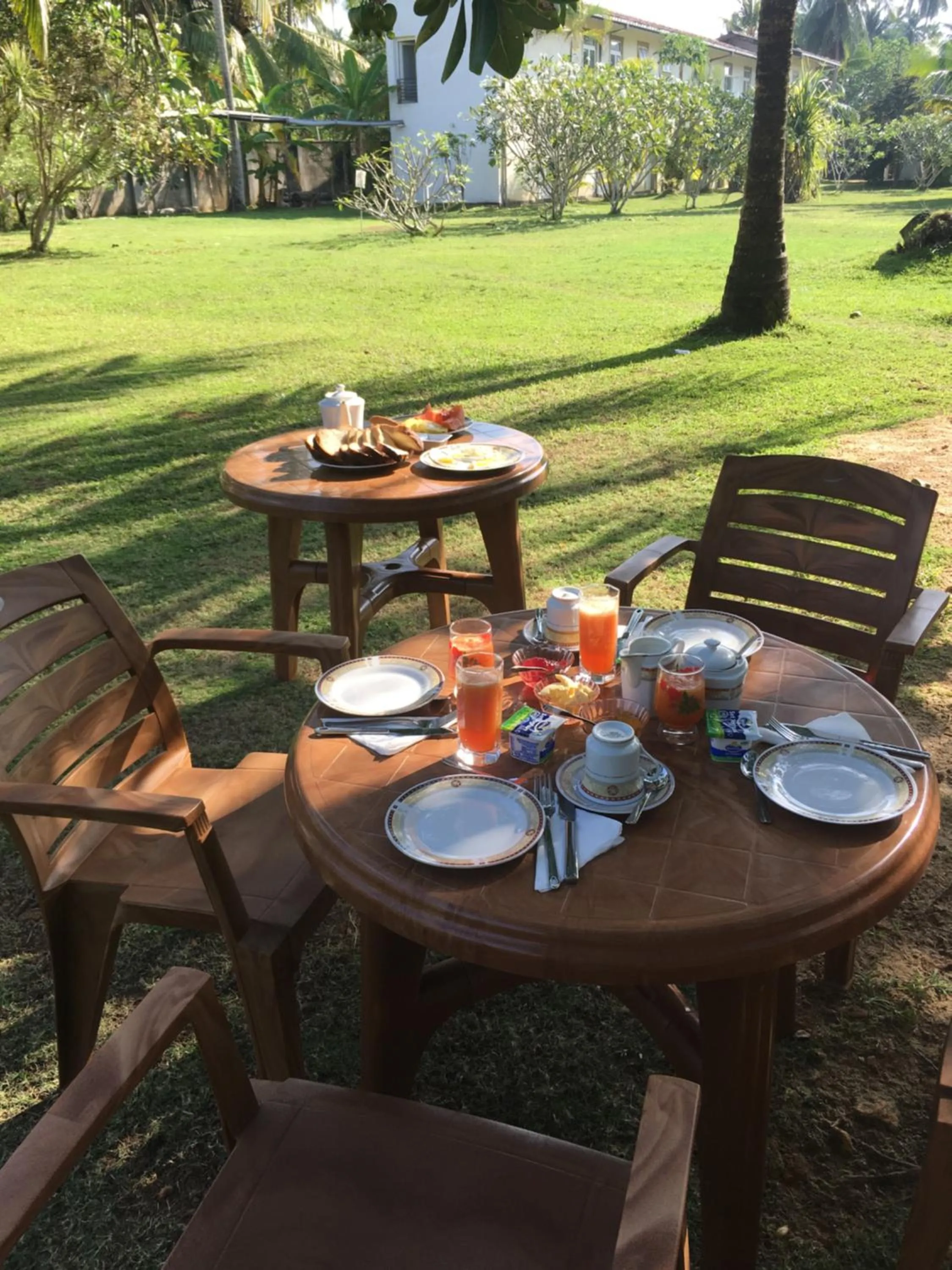 Continental breakfast in Raja Beach Hotel