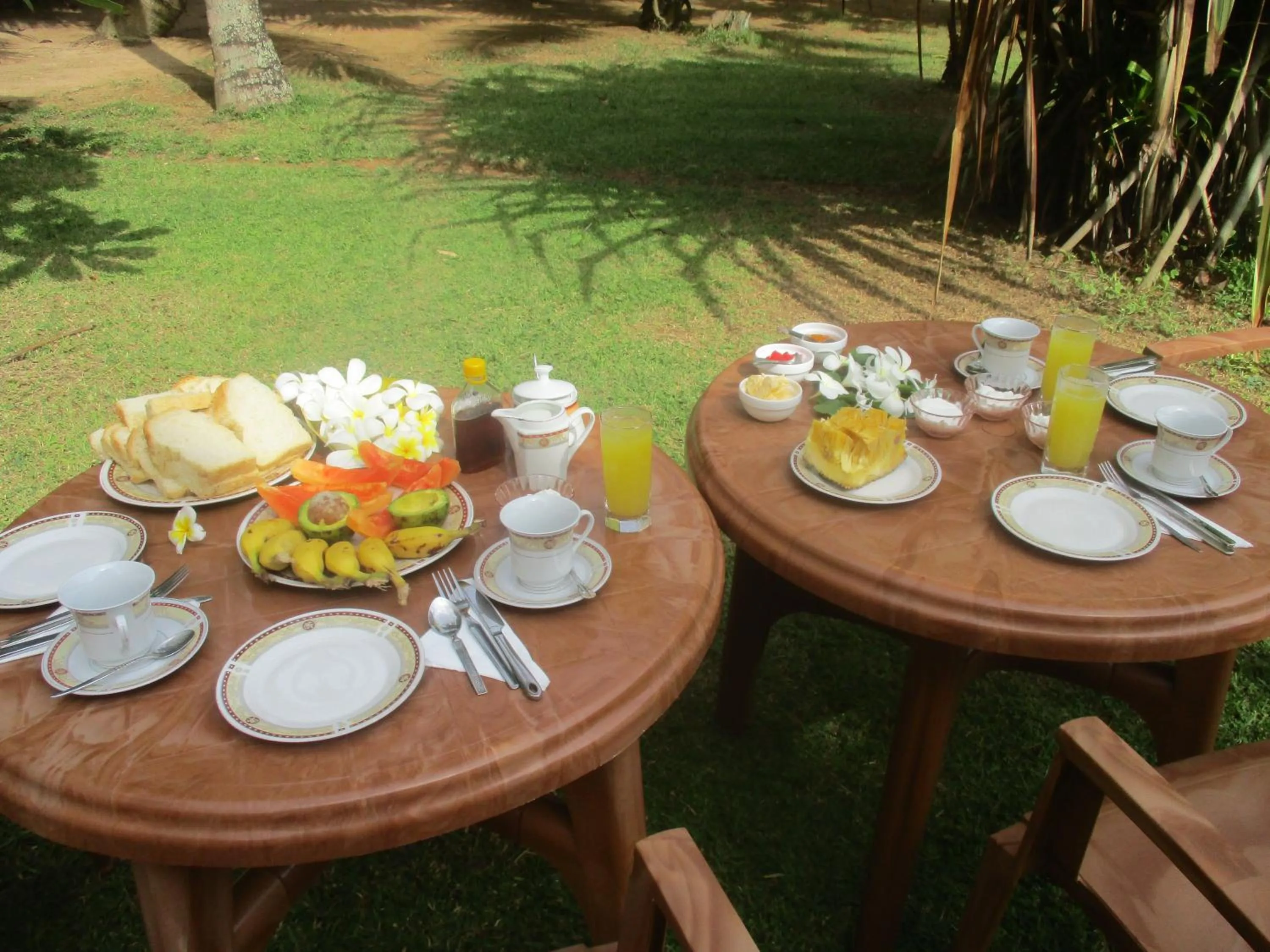 Continental breakfast in Raja Beach Hotel