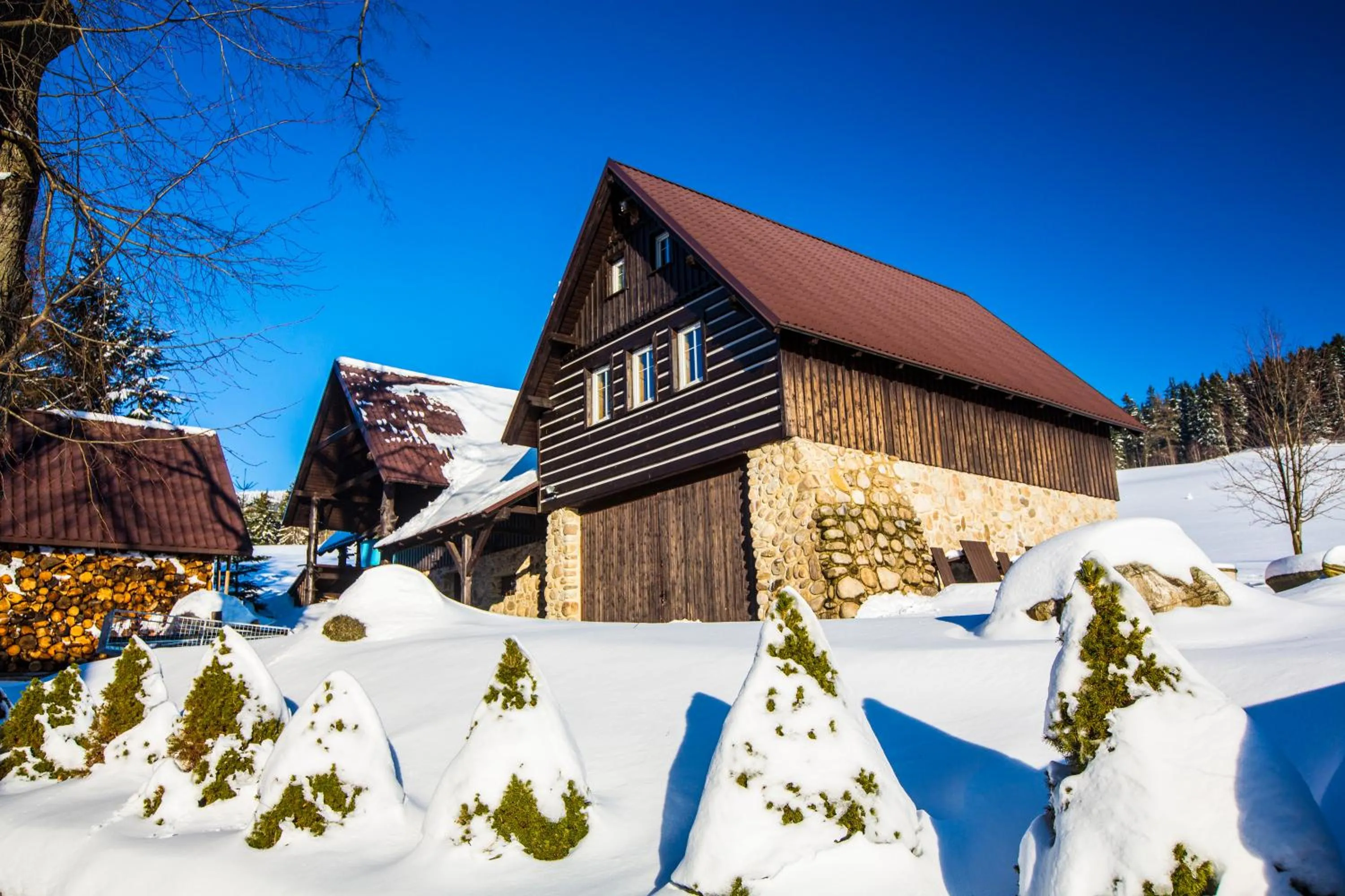 Facade/entrance in Chata Pod lipami