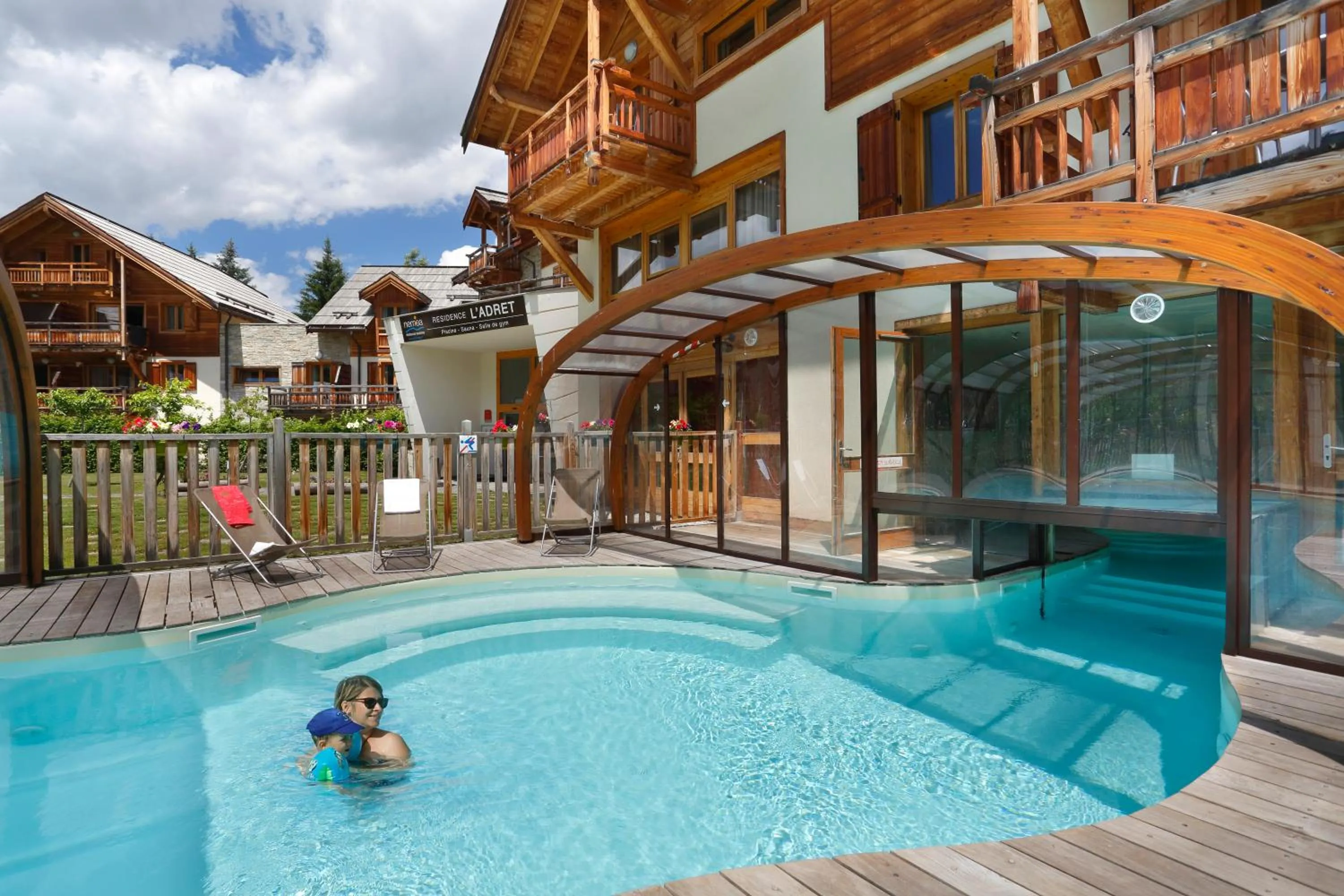 Swimming pool in Résidence Néméa L'Adret