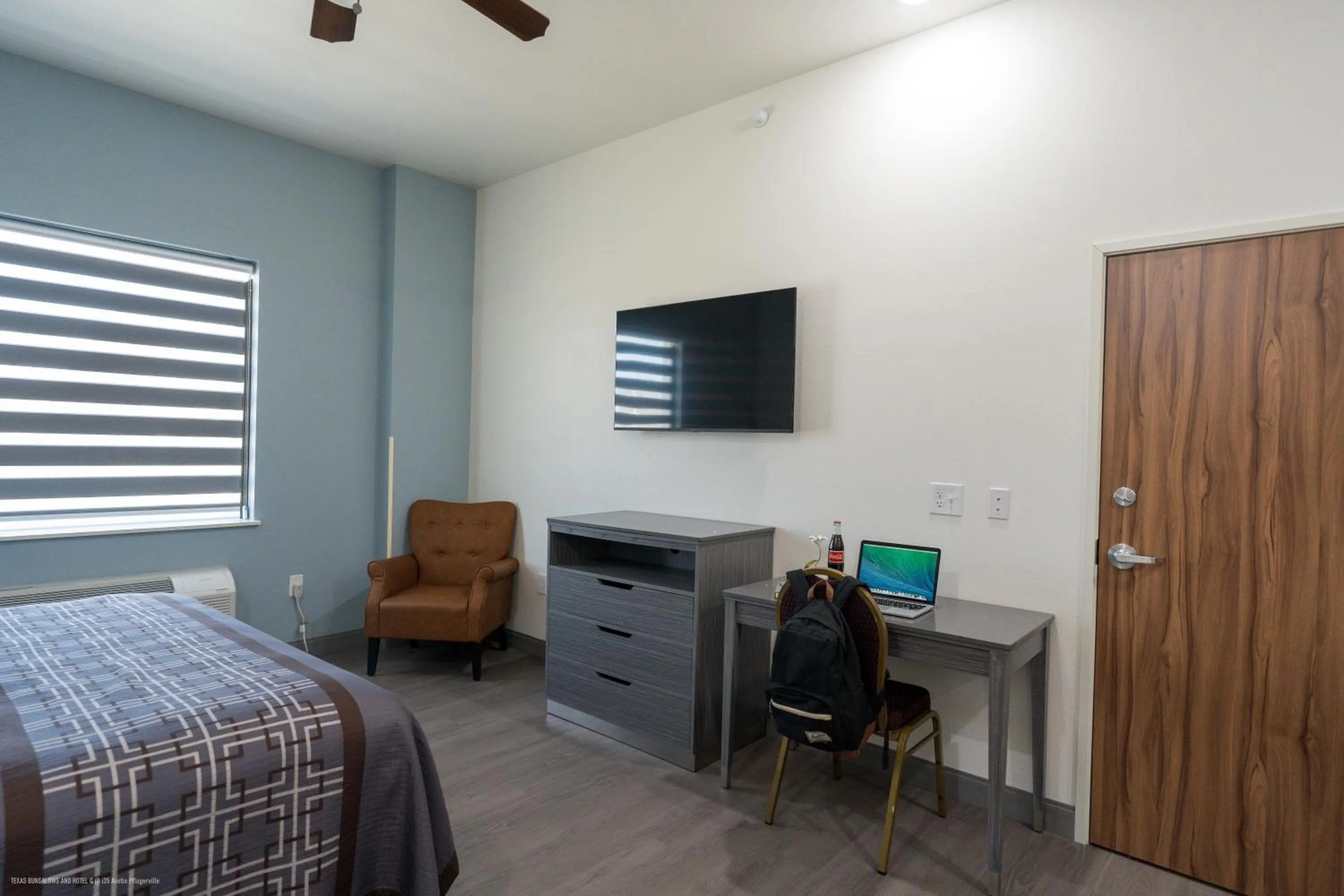 Bed in Texas Bungalows Hotel & Hotel Que at Lakeline Austin Cedar Park