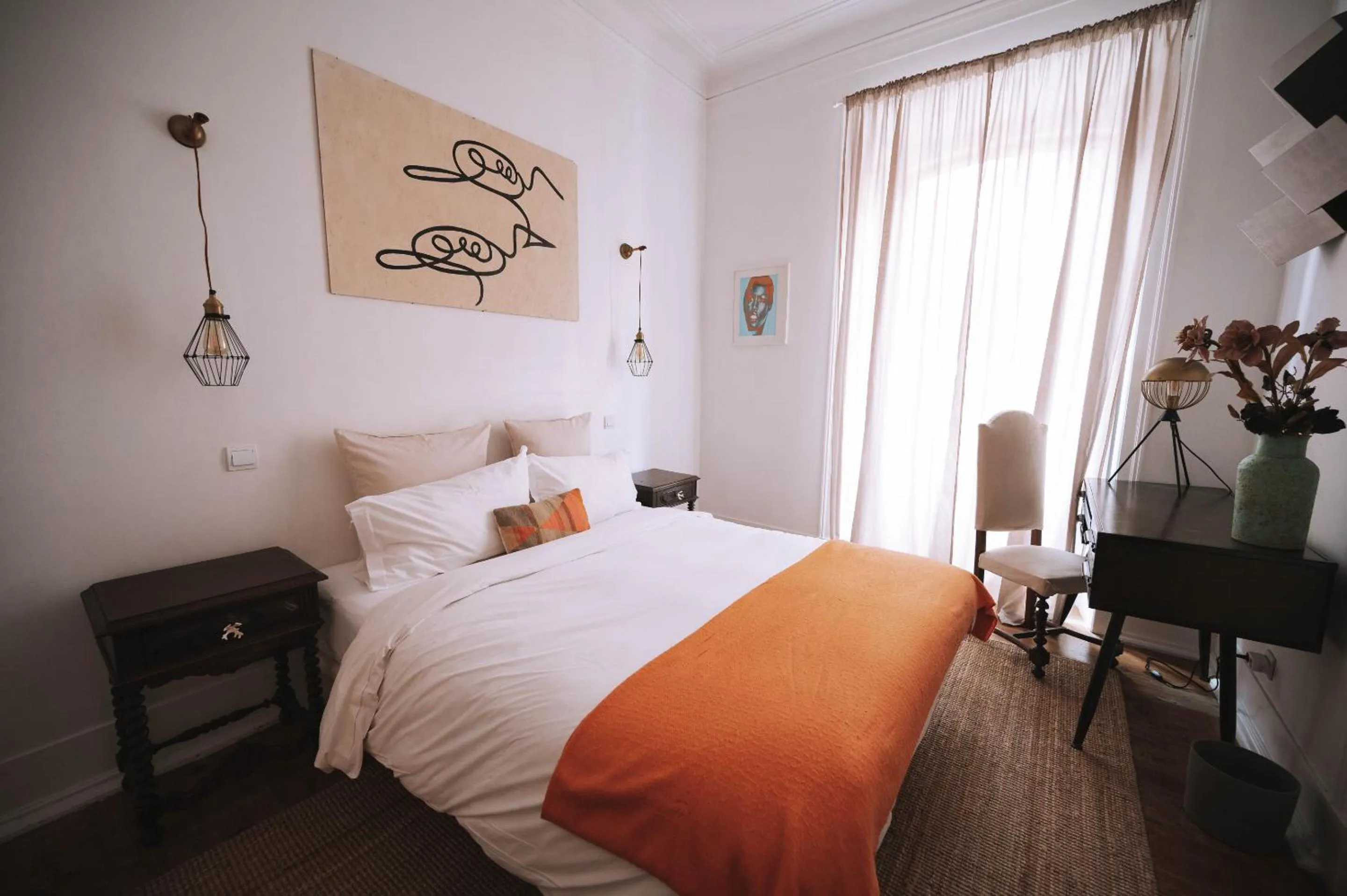 Bedroom, Bed in House Sao Bento