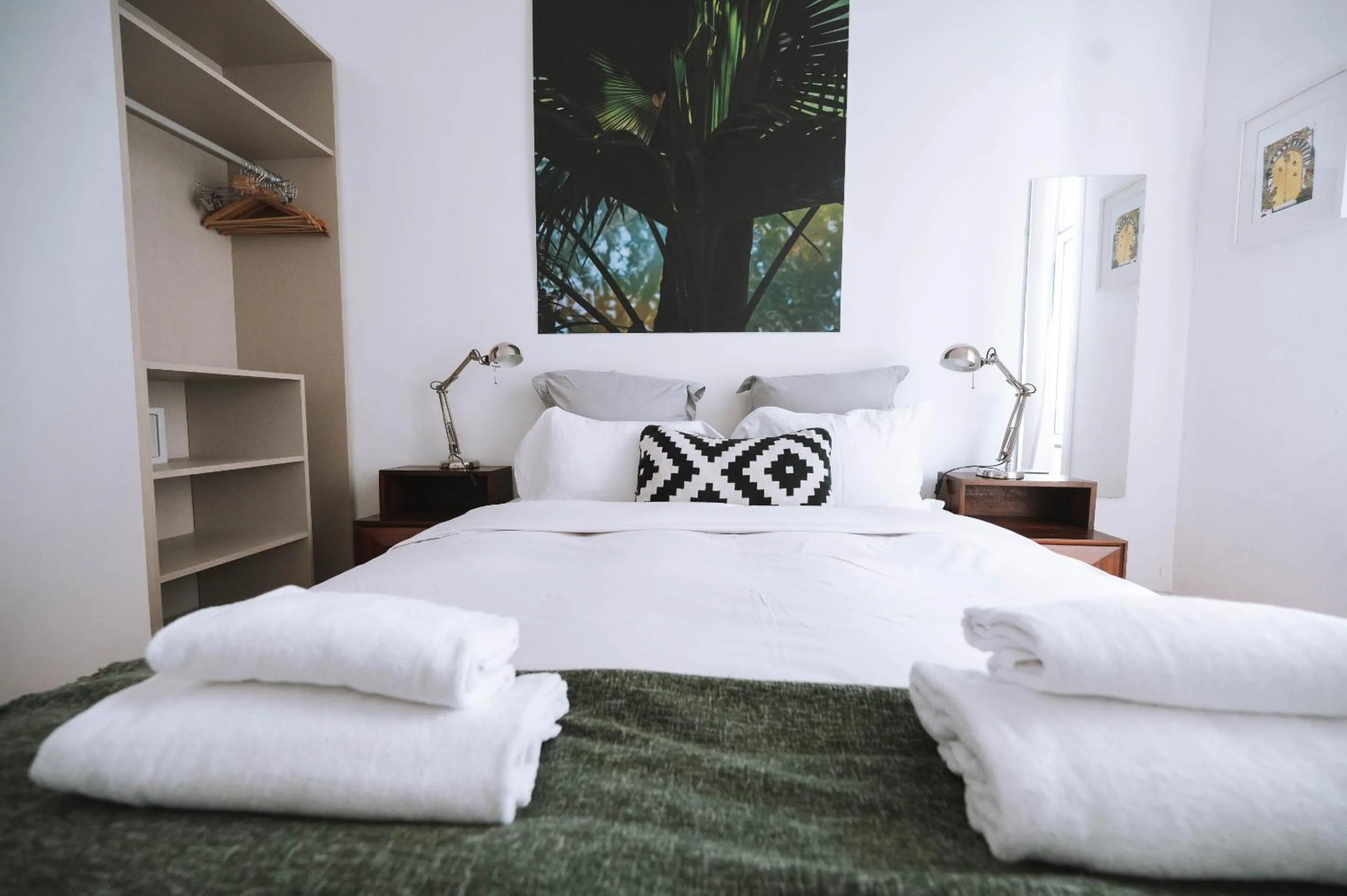 Bathroom, Bed in House Sao Bento