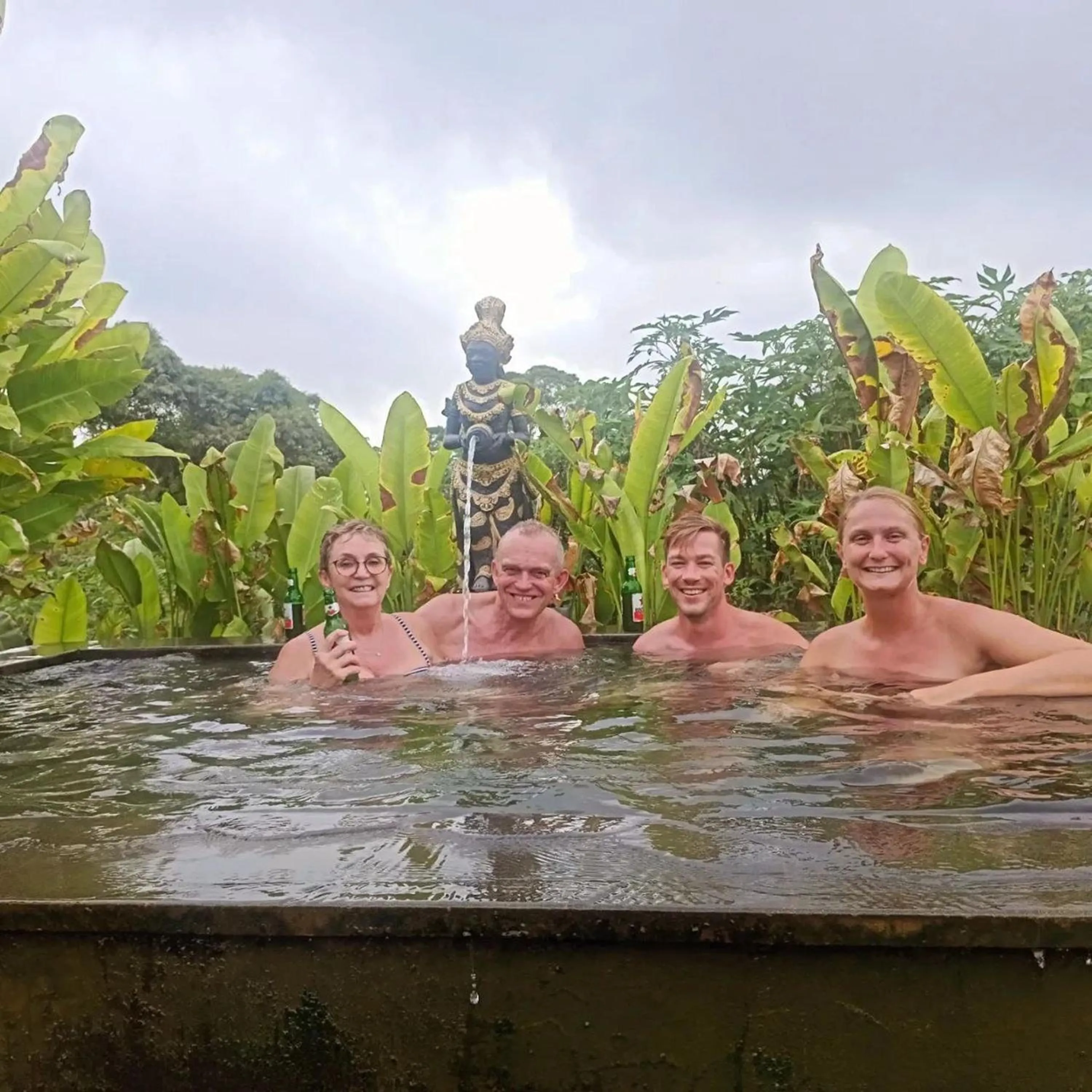 Pool view in Onion Garden And Natural Hotspring