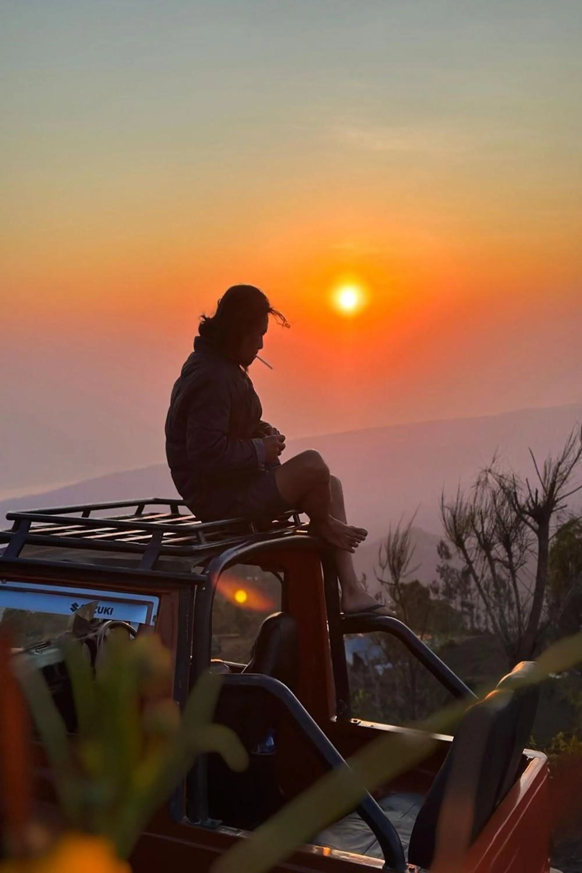 Sunset in Onion Garden And Natural Hotspring