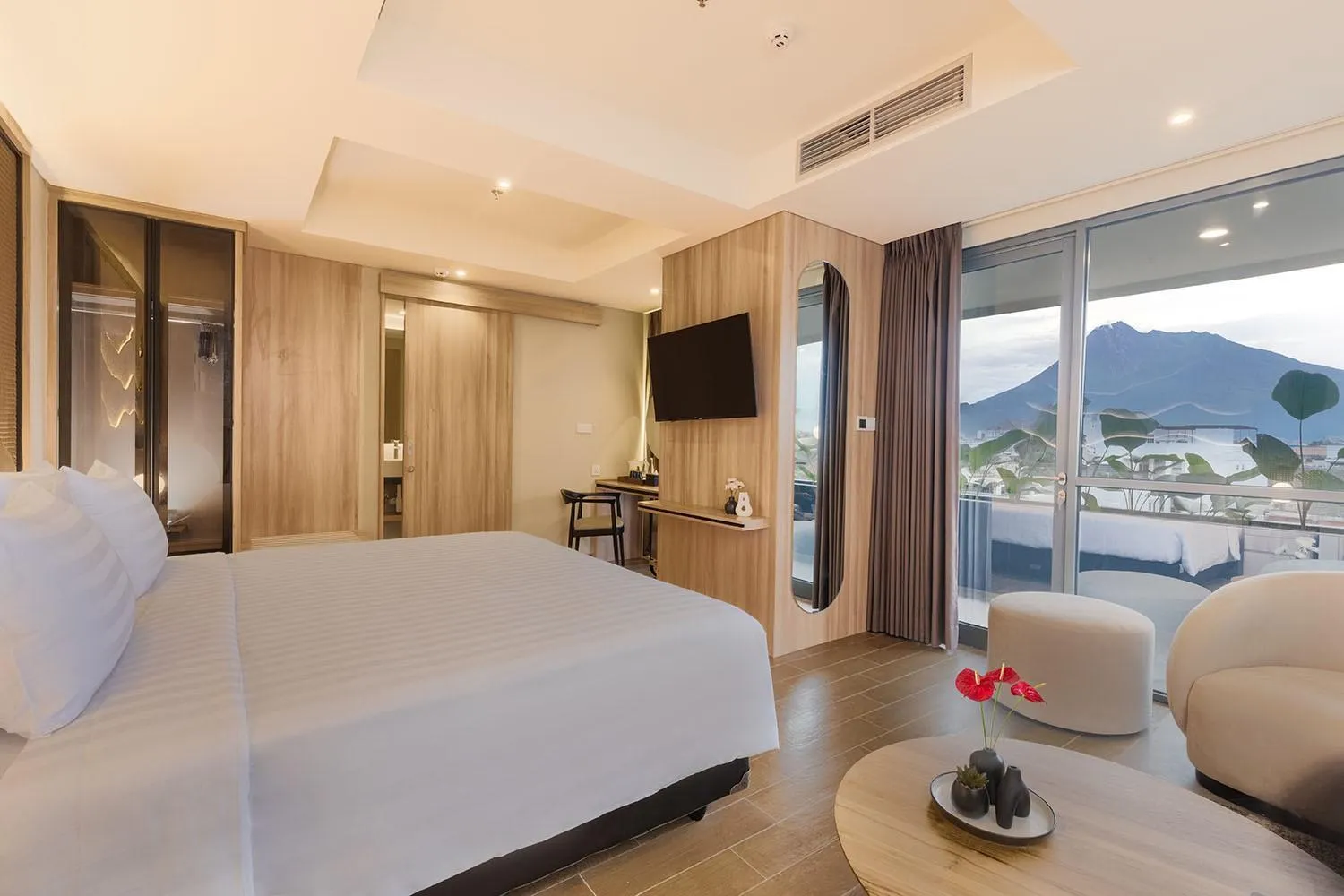 View (from property/room), Bed in 1O1 STYLE Yogyakarta Malioboro