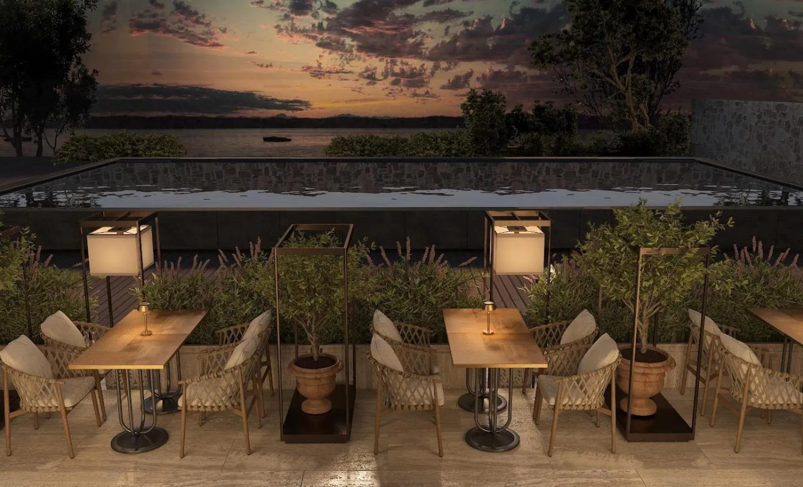 Patio in Ruins Luxury Resort - Adults Only