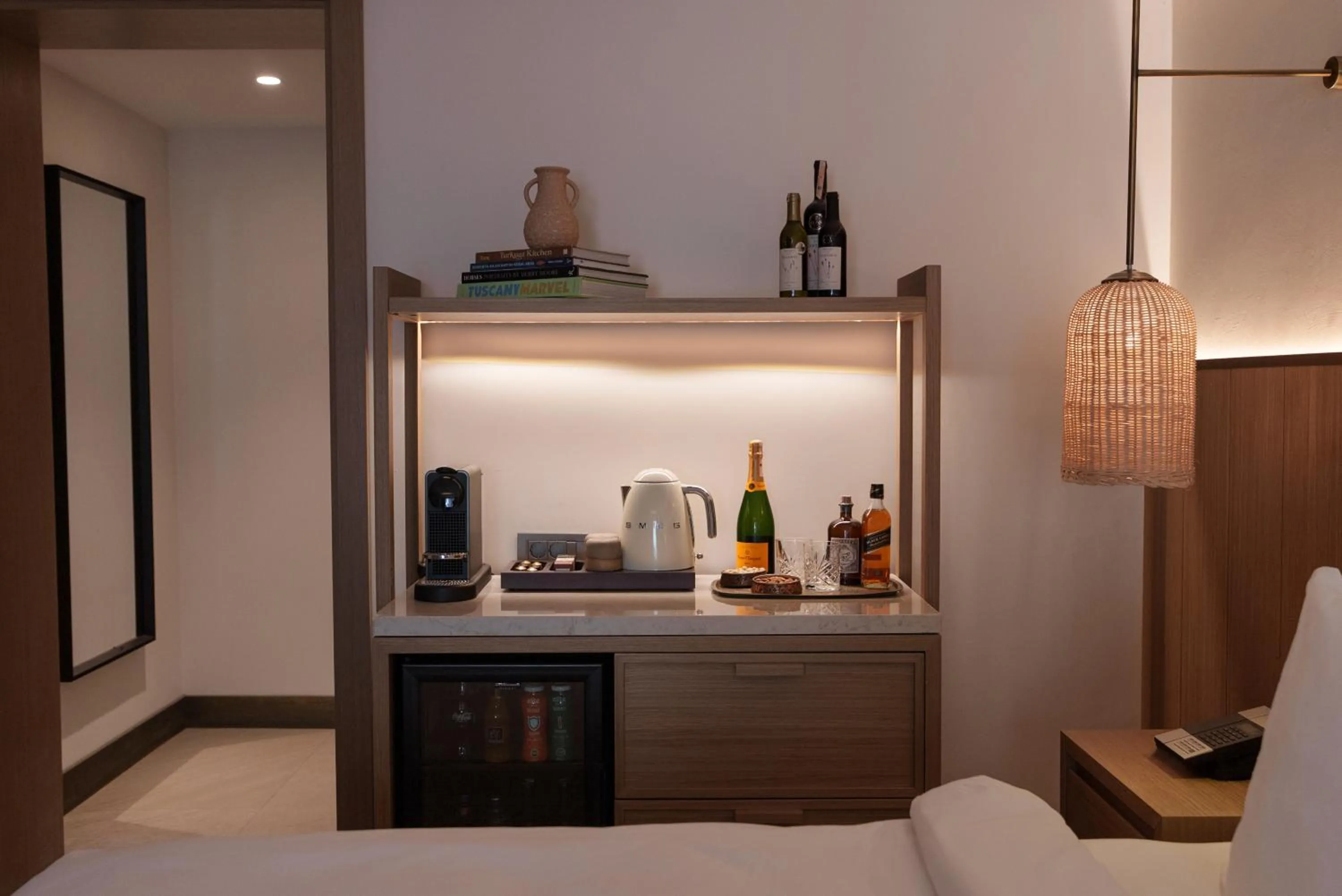 minibar, Bed in Ruins Luxury Resort - Adults Only