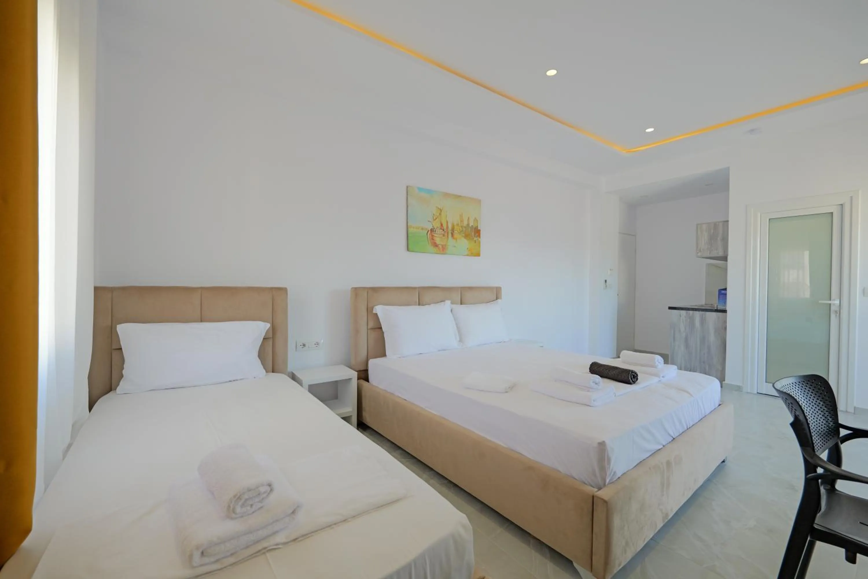 Bedroom, Bed in Central Garden Sofia 1- Free Parking