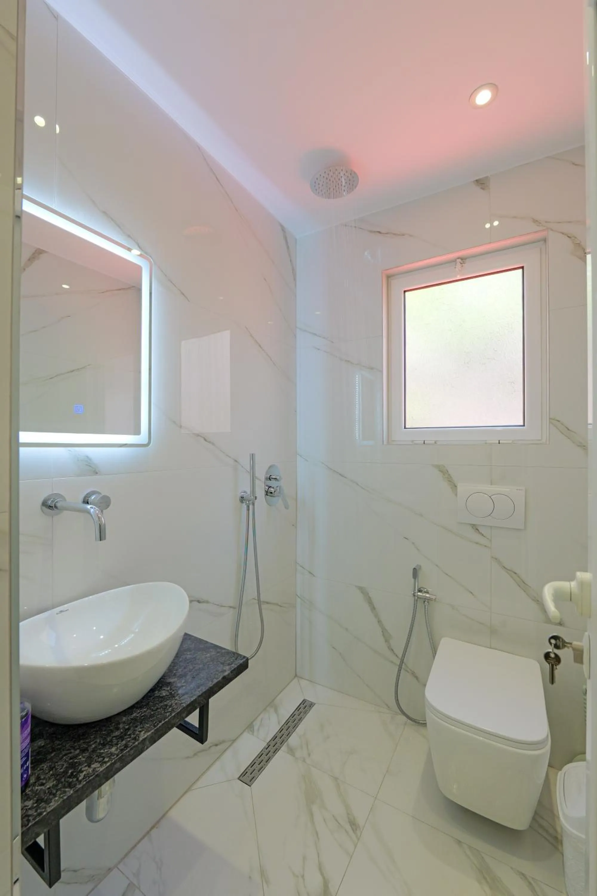 Bathroom in Central Garden Sofia 1- Free Parking