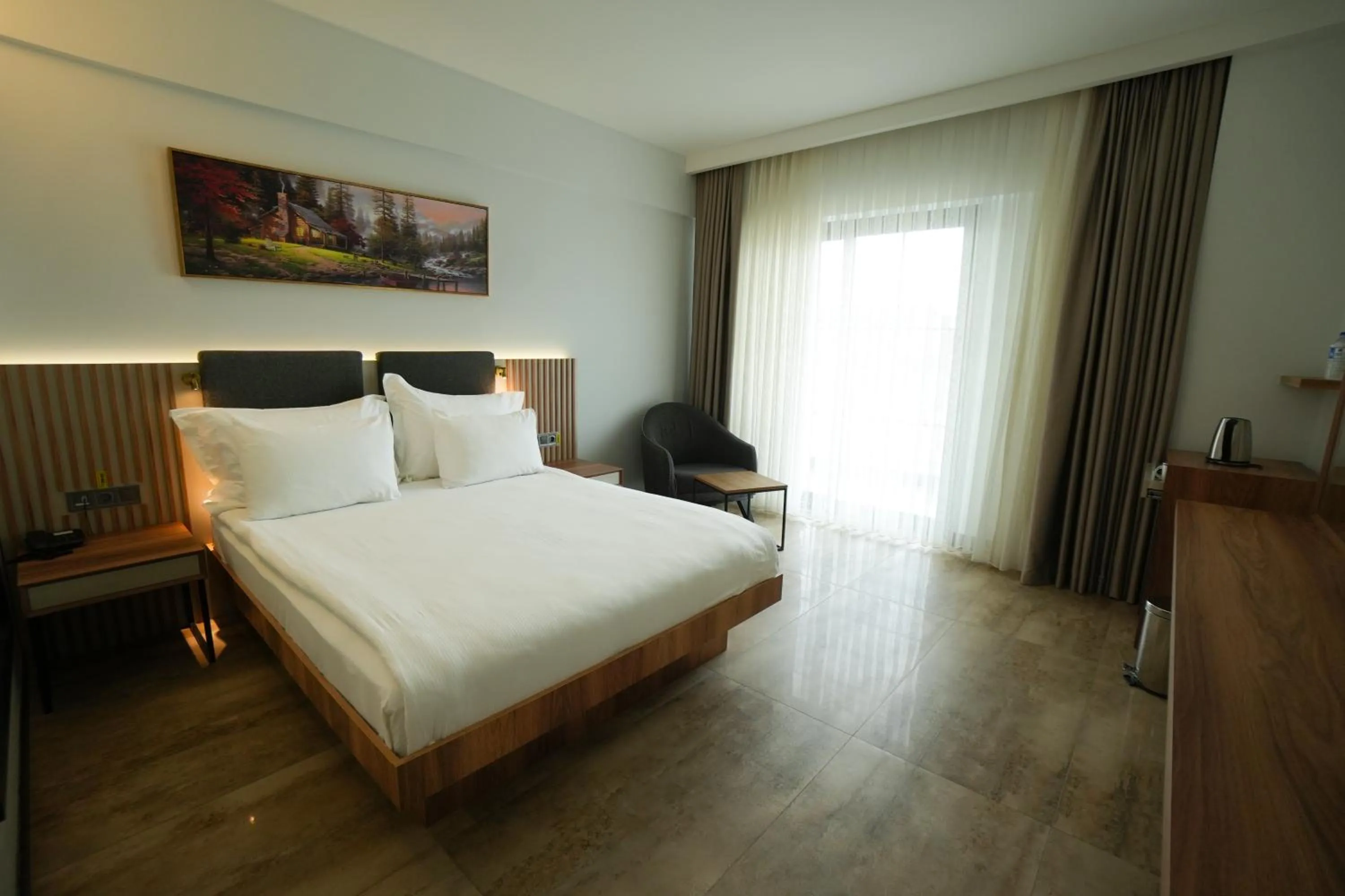 Bed in Pamukkale Kaya Termal Otel