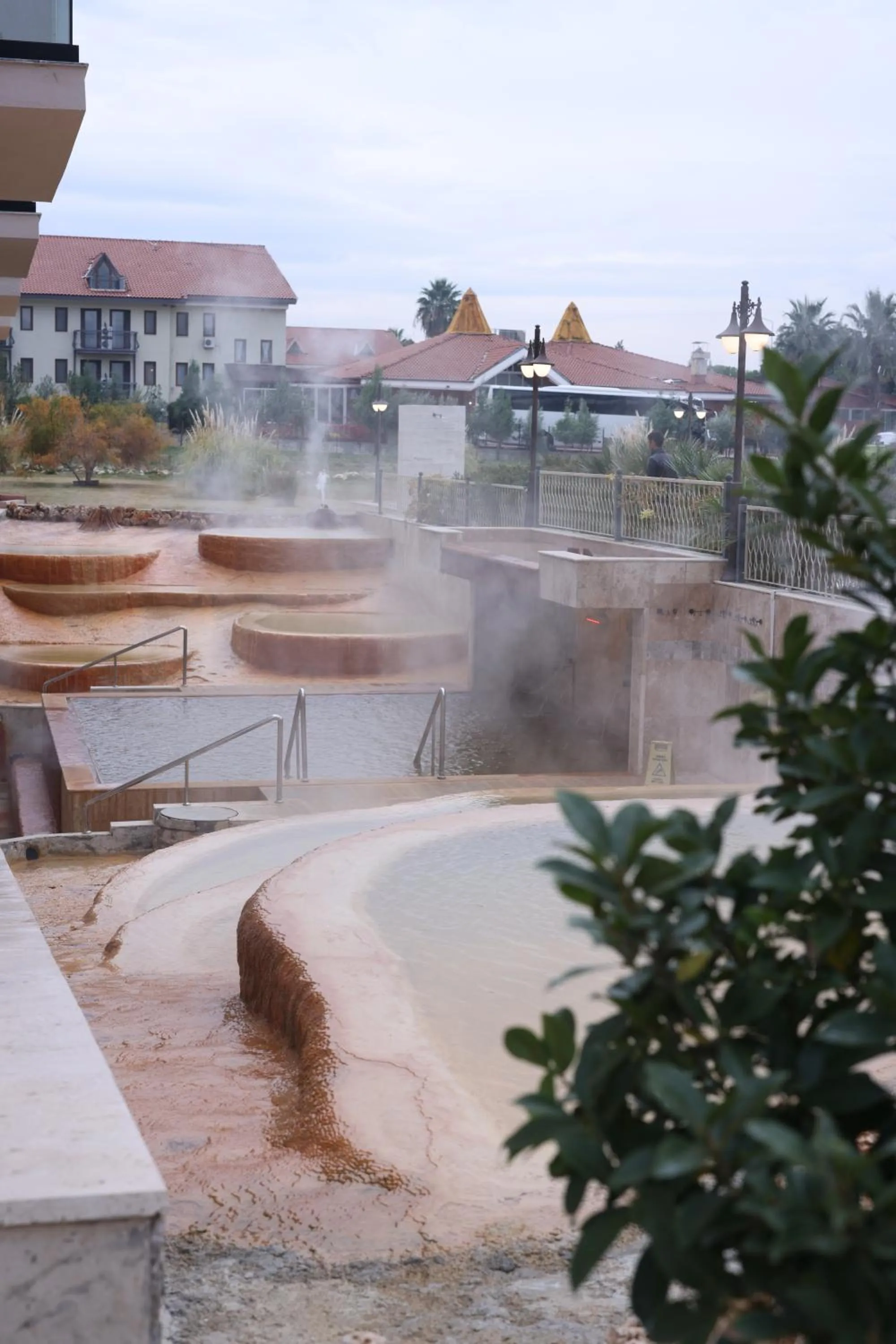 Hot Spring Bath in Pamukkale Kaya Termal Otel