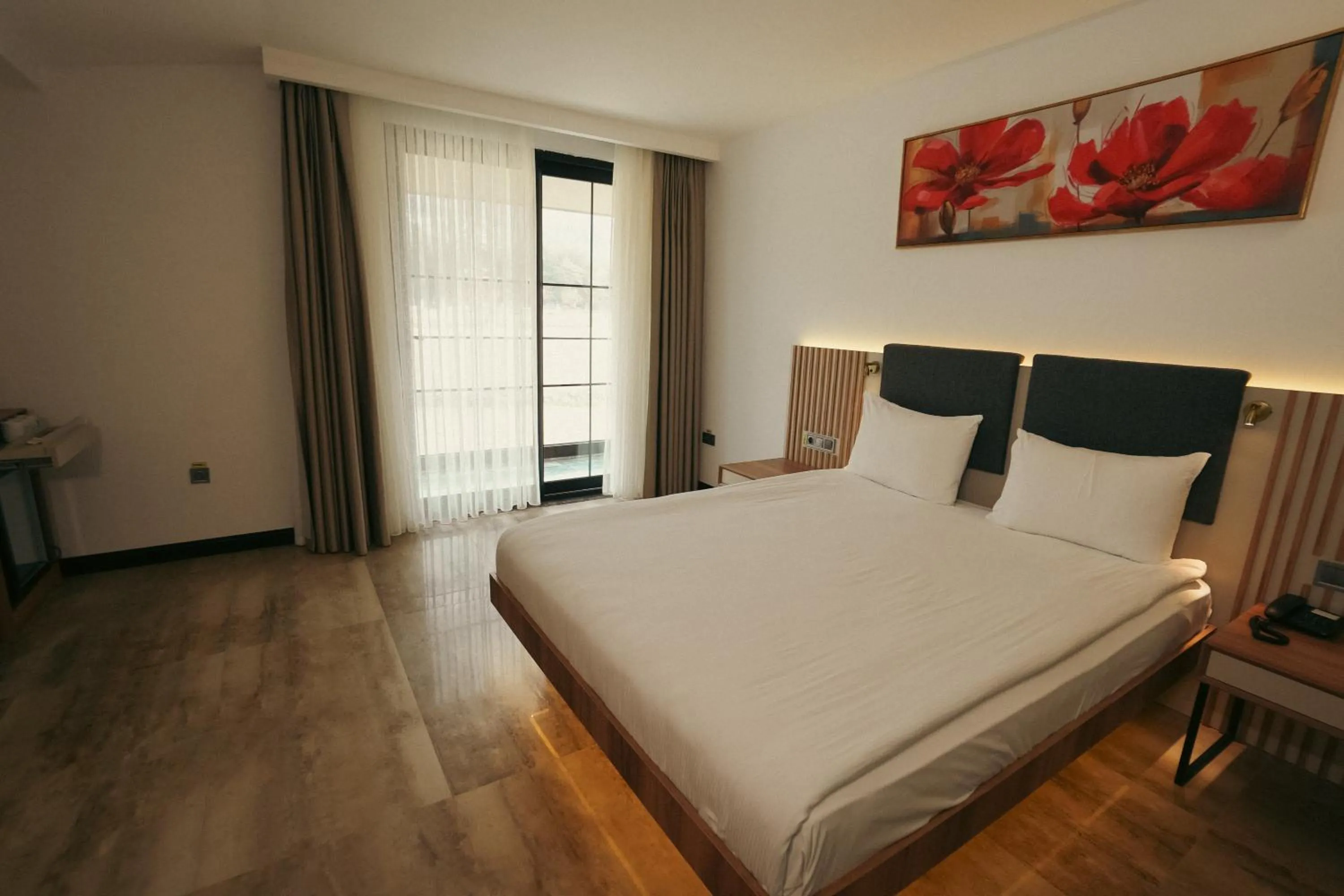 Bed in Pamukkale Kaya Termal Otel