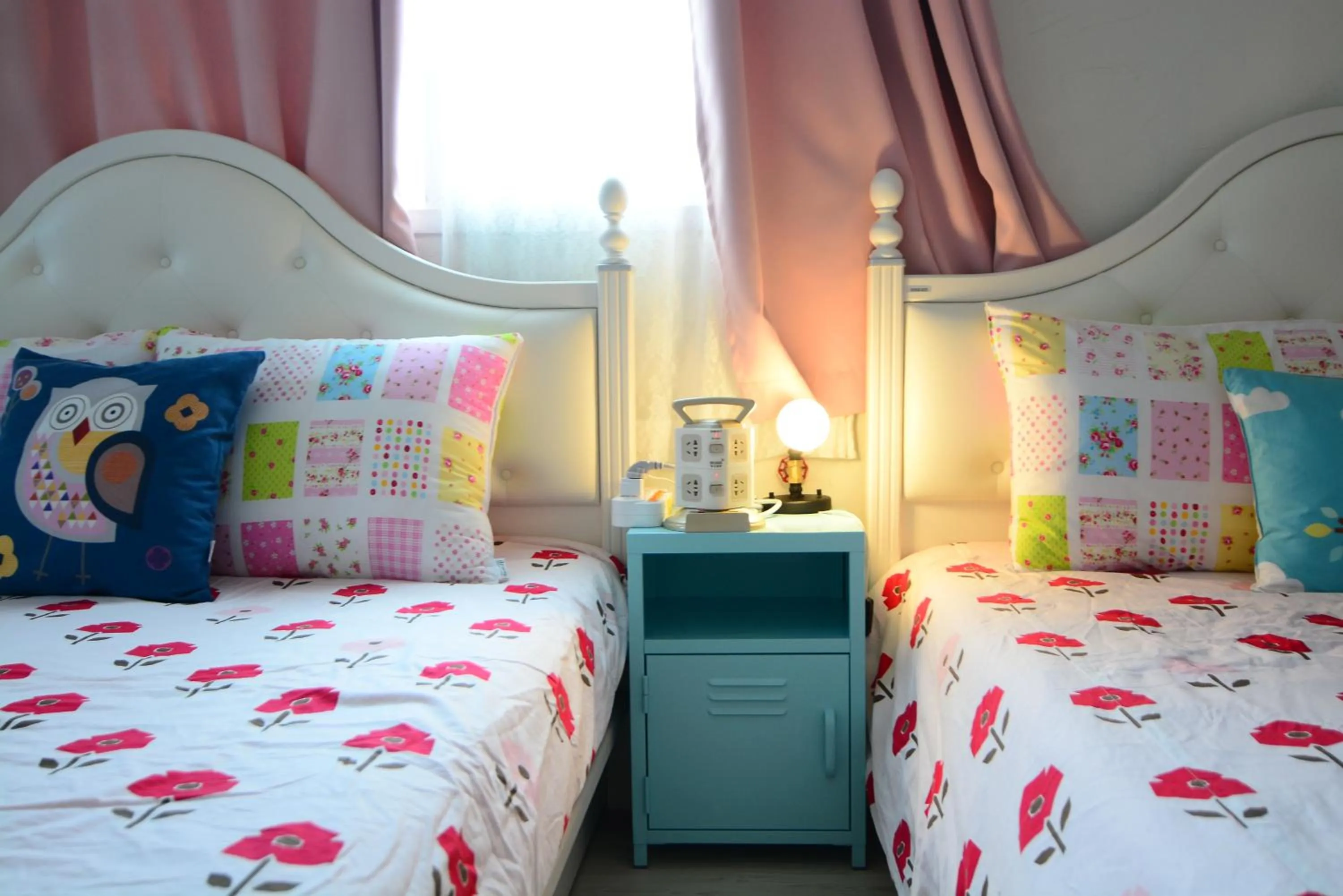 Decorative detail, Bed in Residence Unicorn