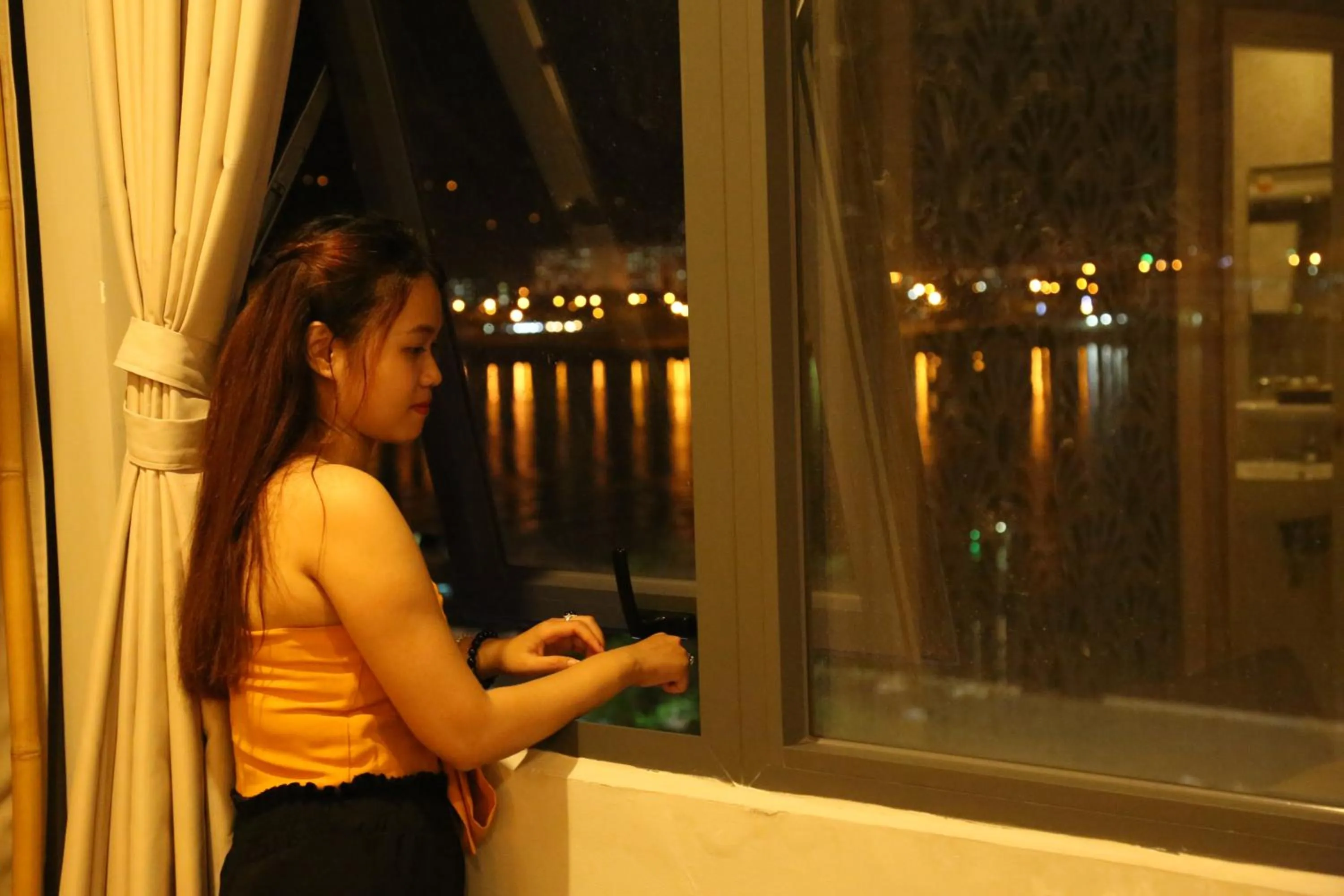 Living room in KaKa Hotel Han River