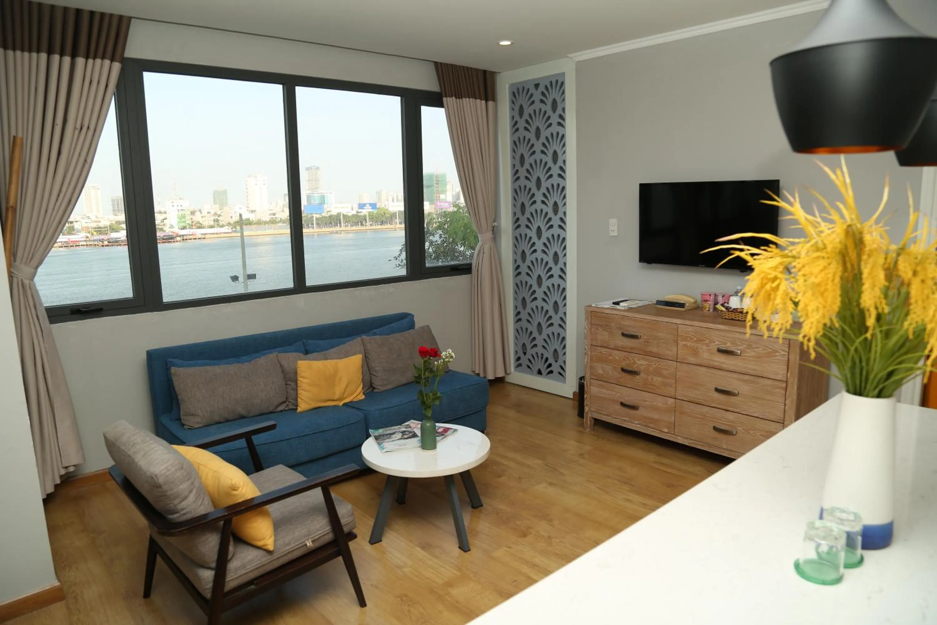 Living room in KaKa Hotel Han River