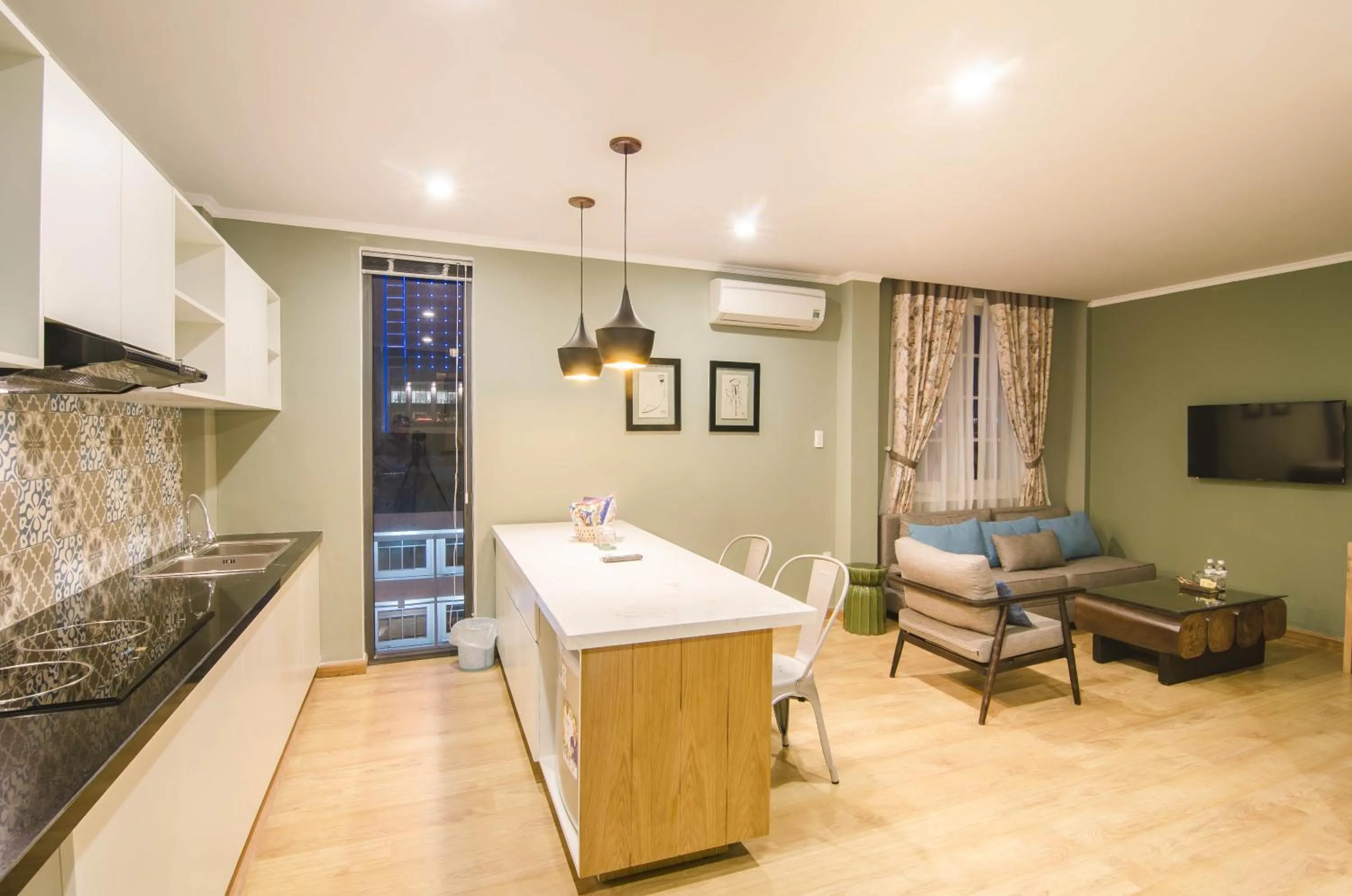 Living room in KaKa Hotel Han River