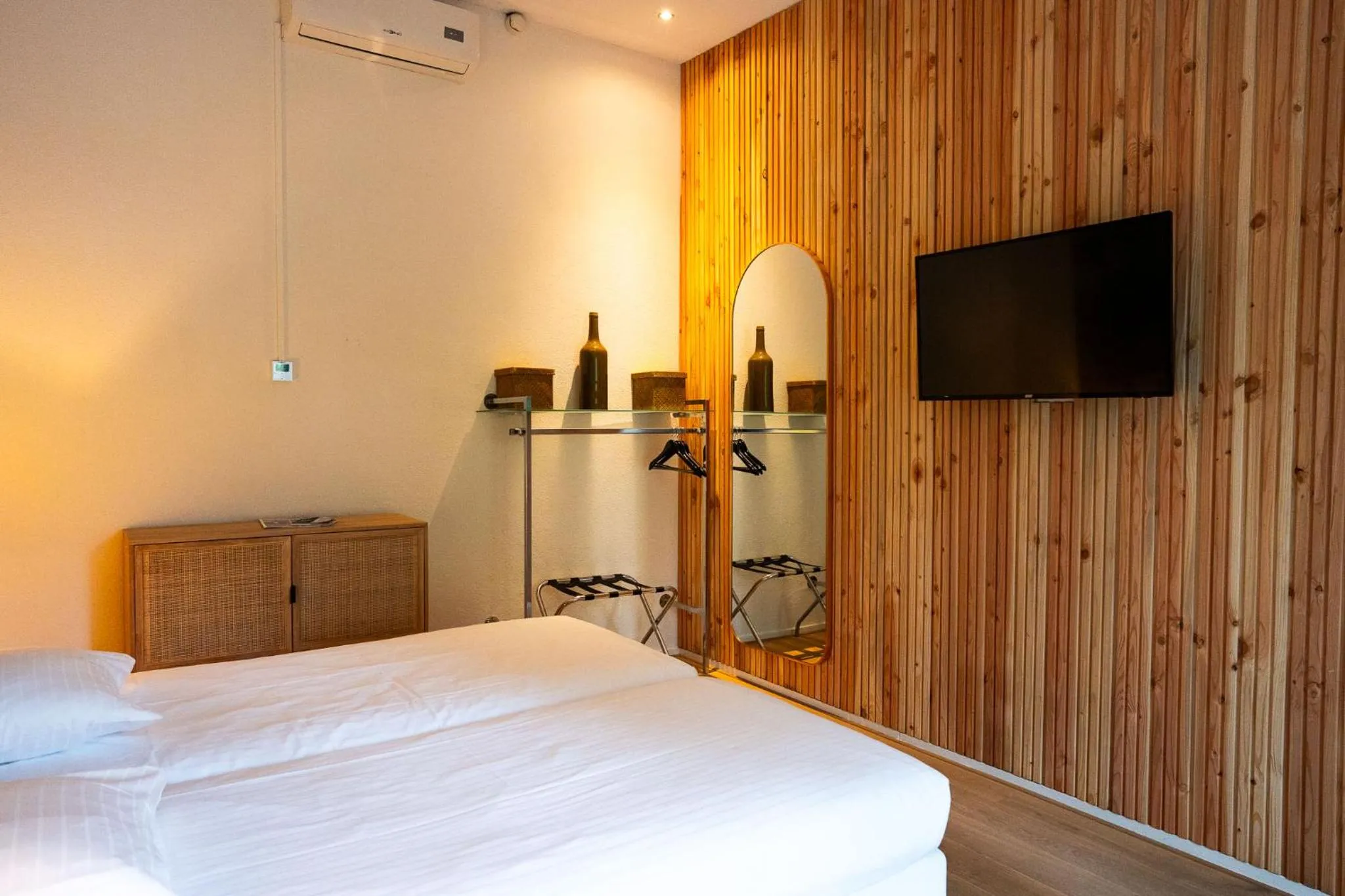 Bedroom, Bed in Hotel Villa Ruimzicht