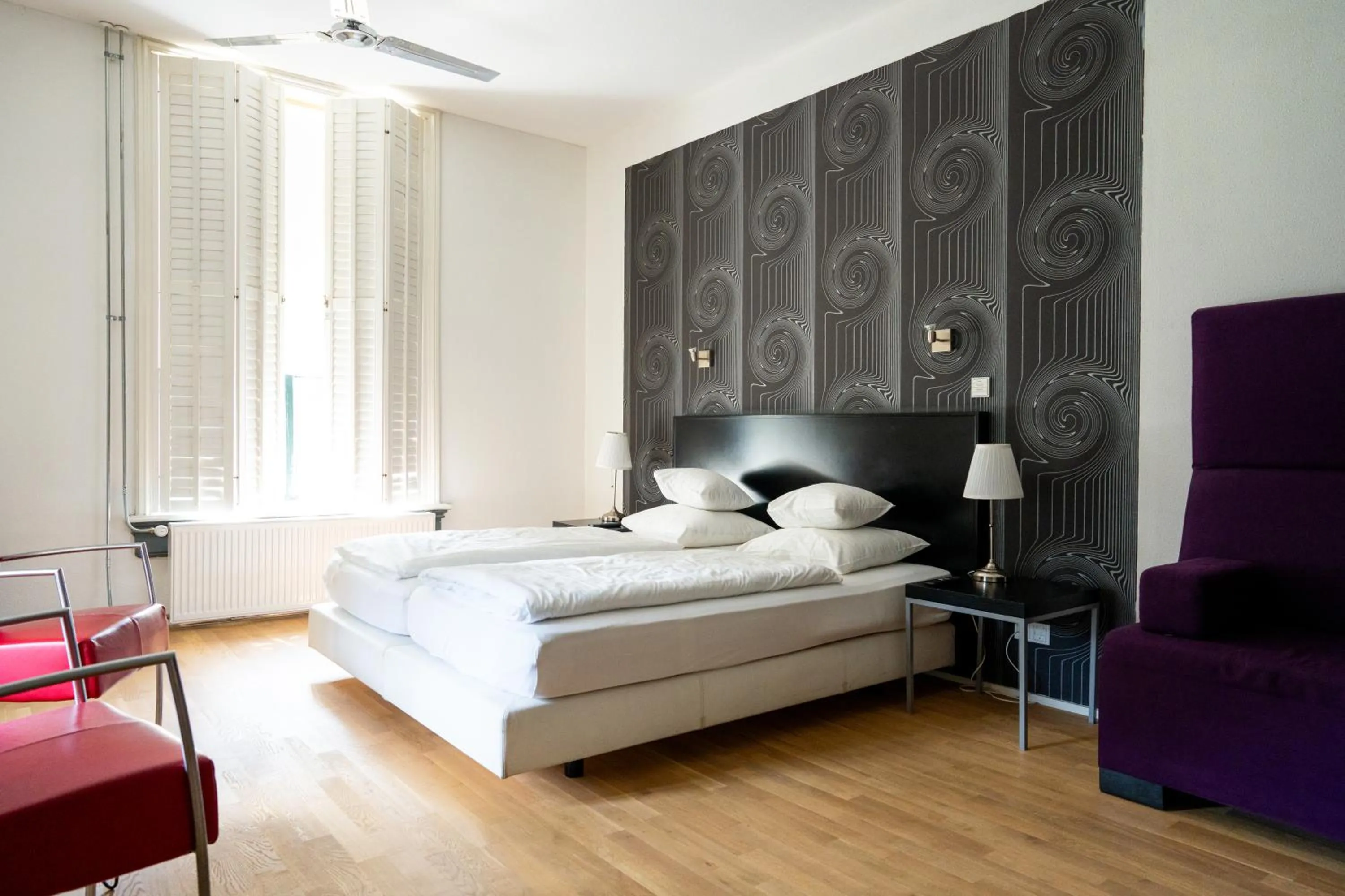 Bedroom, Bed in Hotel Villa Ruimzicht