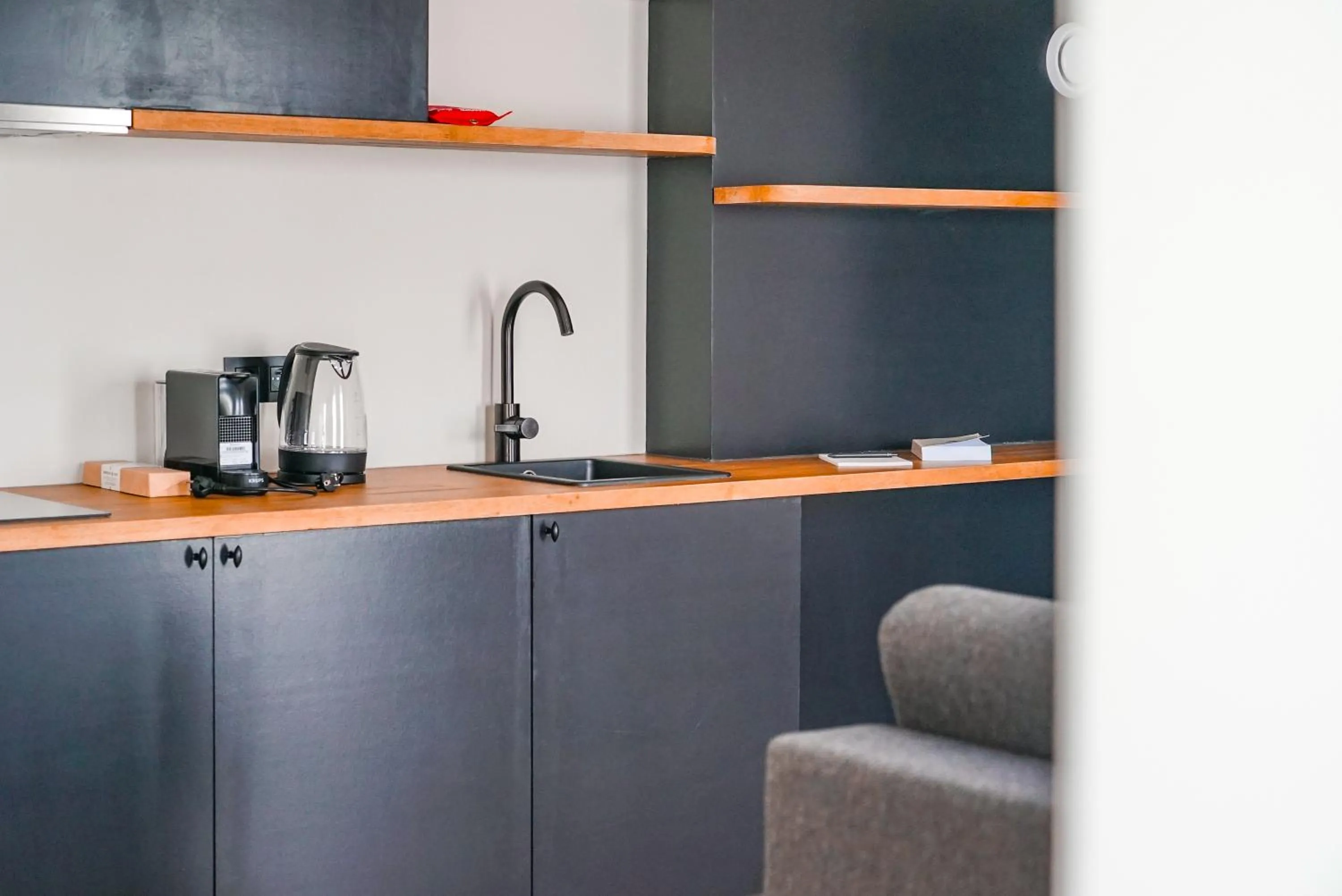 Kitchen or kitchenette in Hotel Mezza Notte