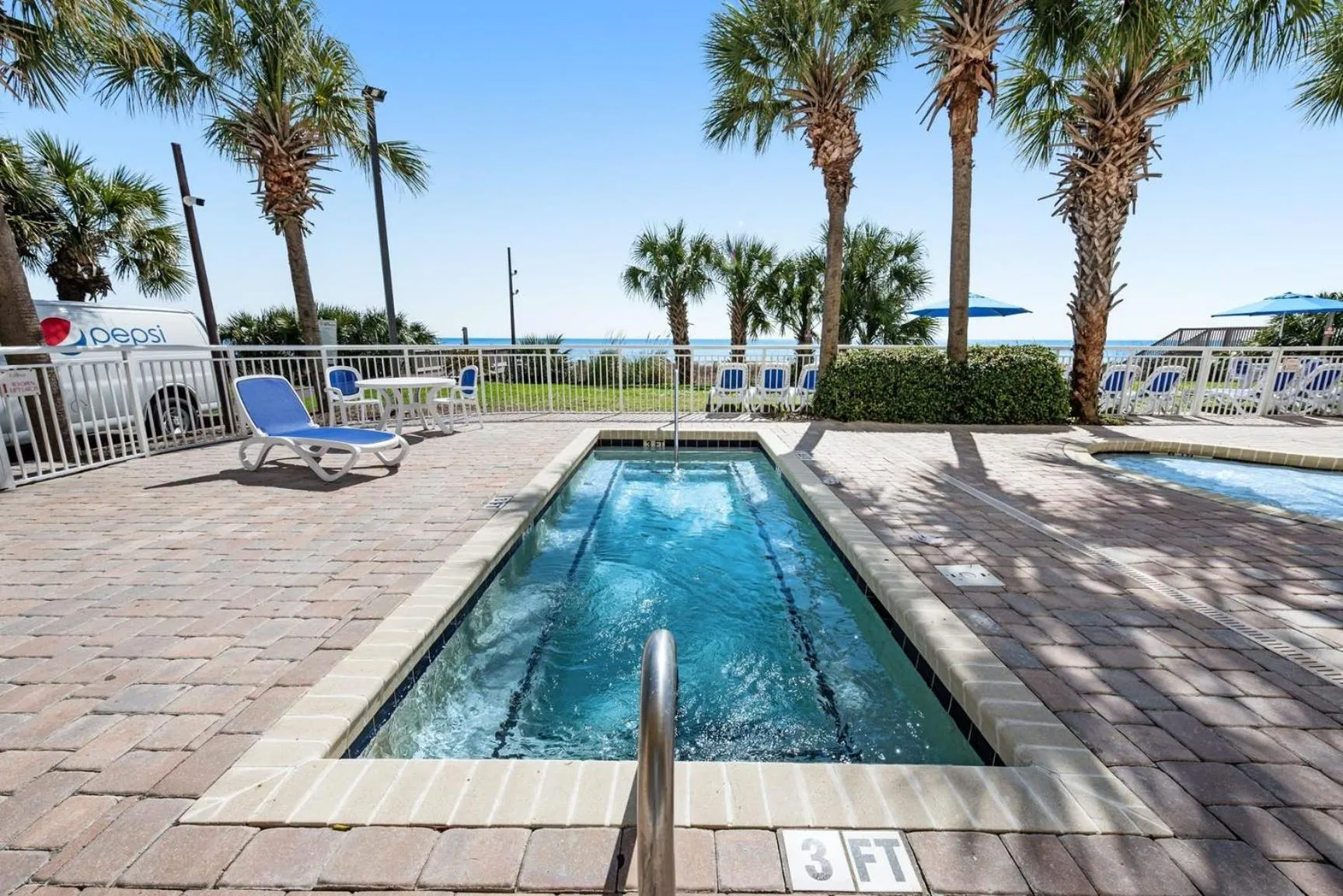 Hot Tub in Camelot By The Sea - Blue Palmetto Vacation Rentals