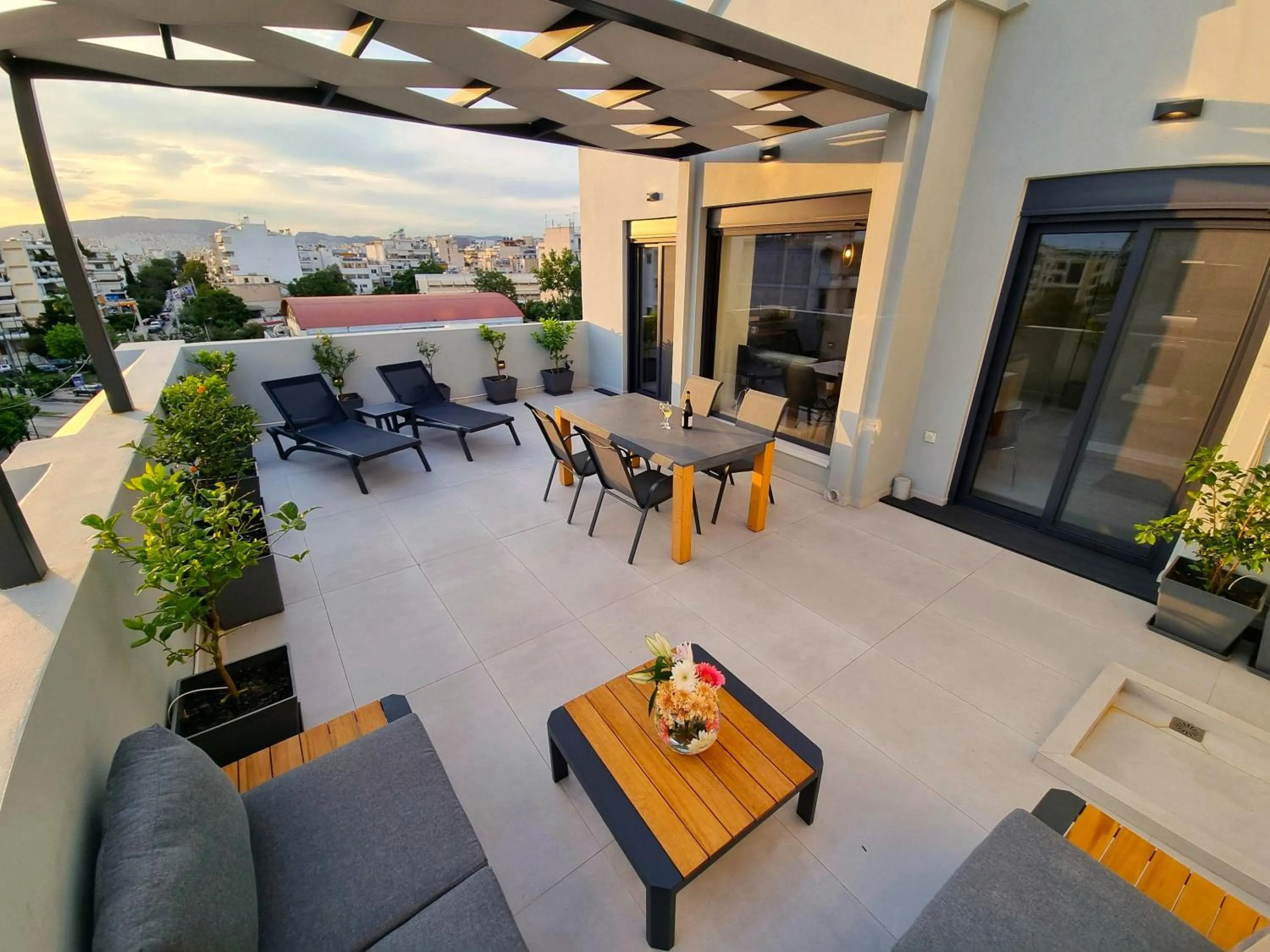 Balcony/Terrace in 10 Apartments & Suites Athens