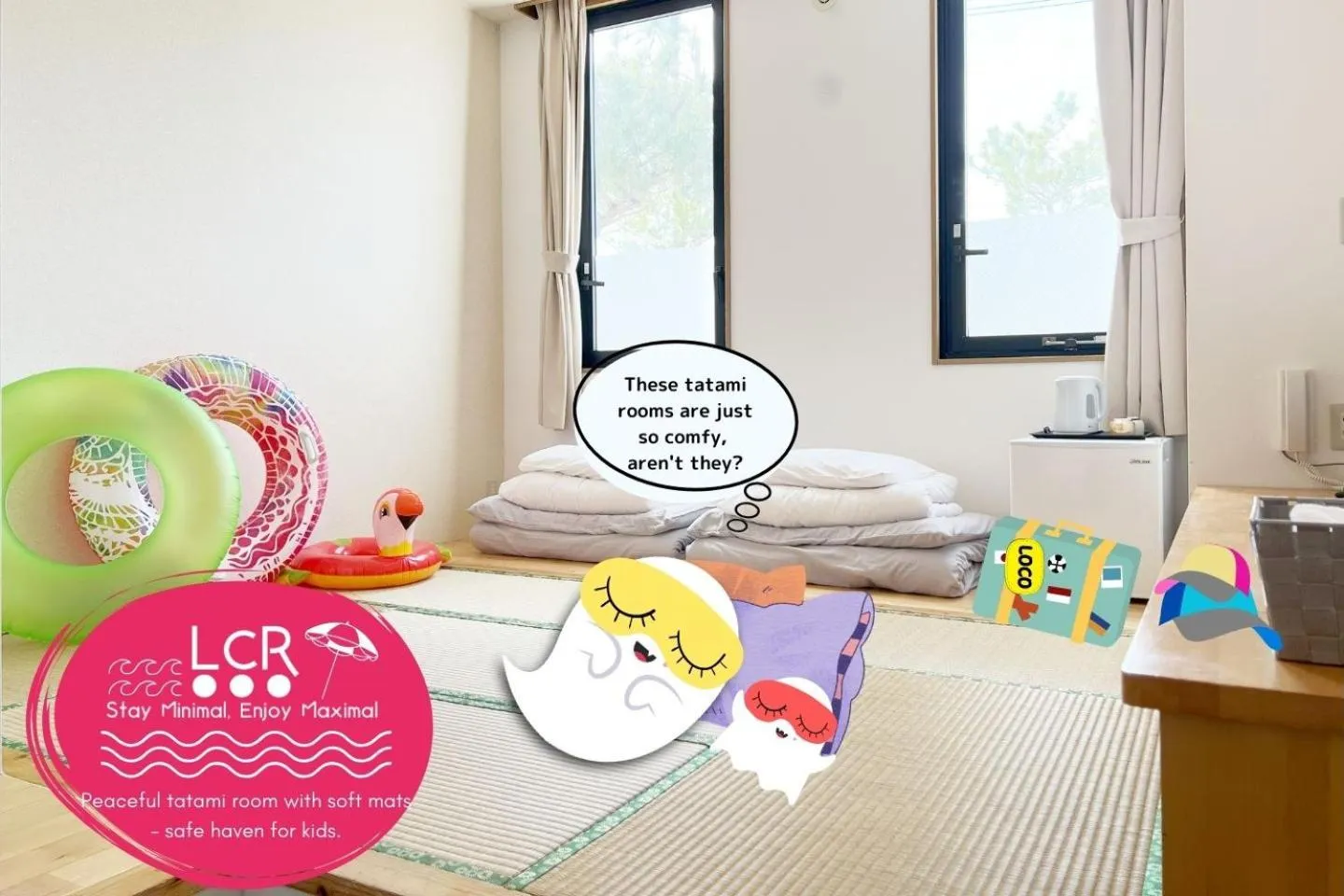 Photo of the whole room, Bed in LOW COST RESORT MANZA BEACH （旧：北海荘）