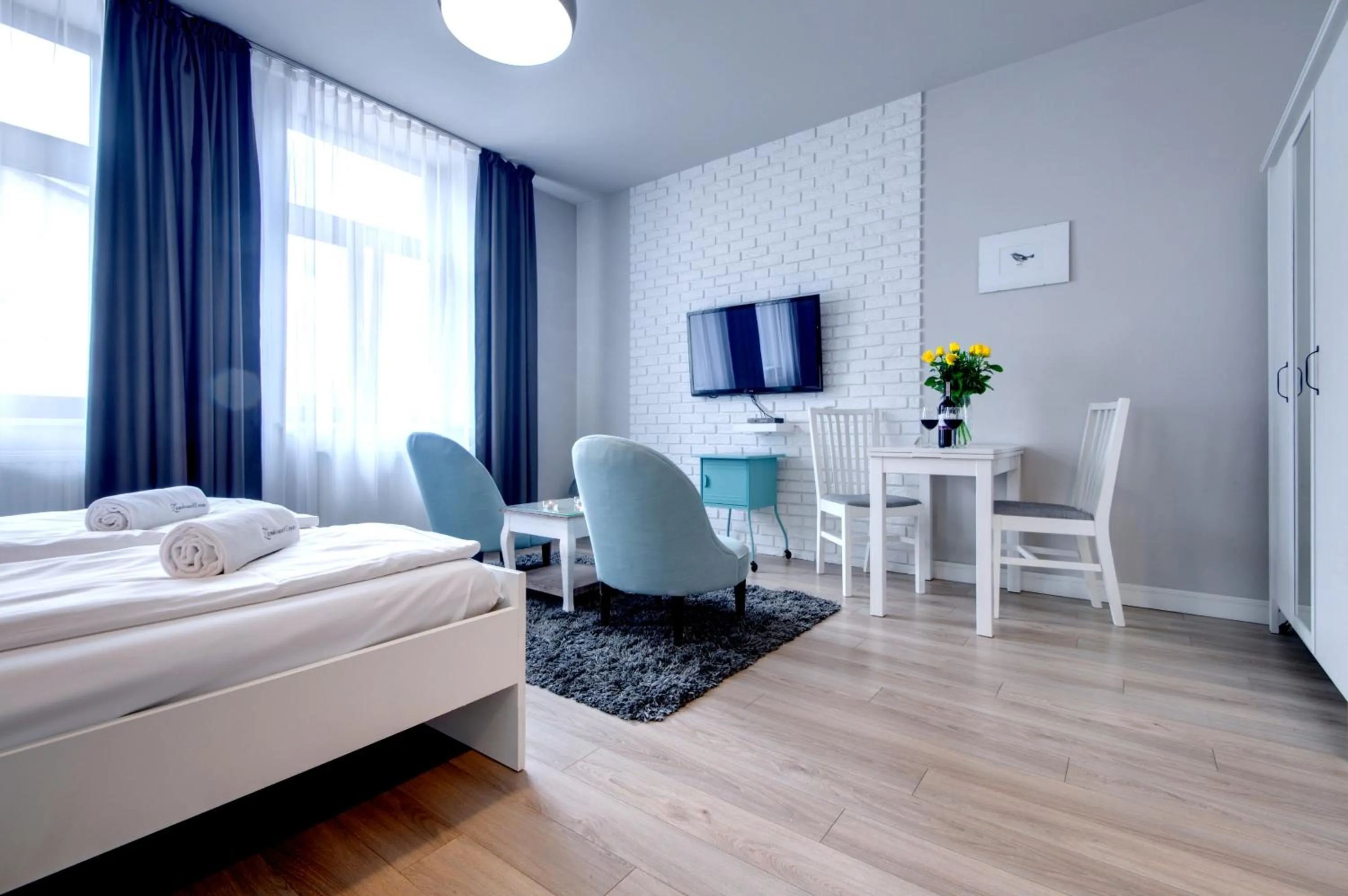 TV and multimedia, Bed in Zamkowa15 Apartments