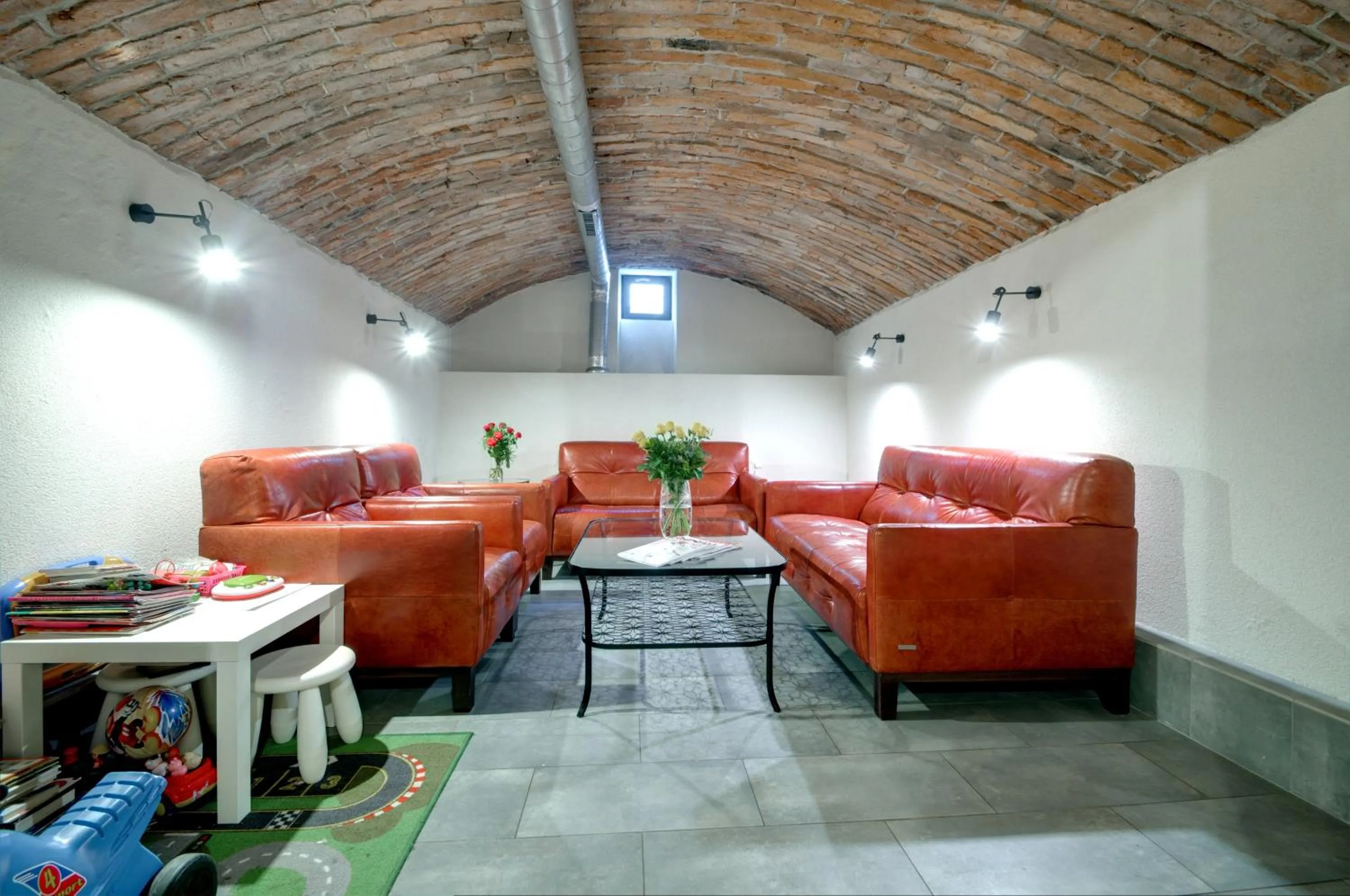 Seating area in Zamkowa15 Apartments