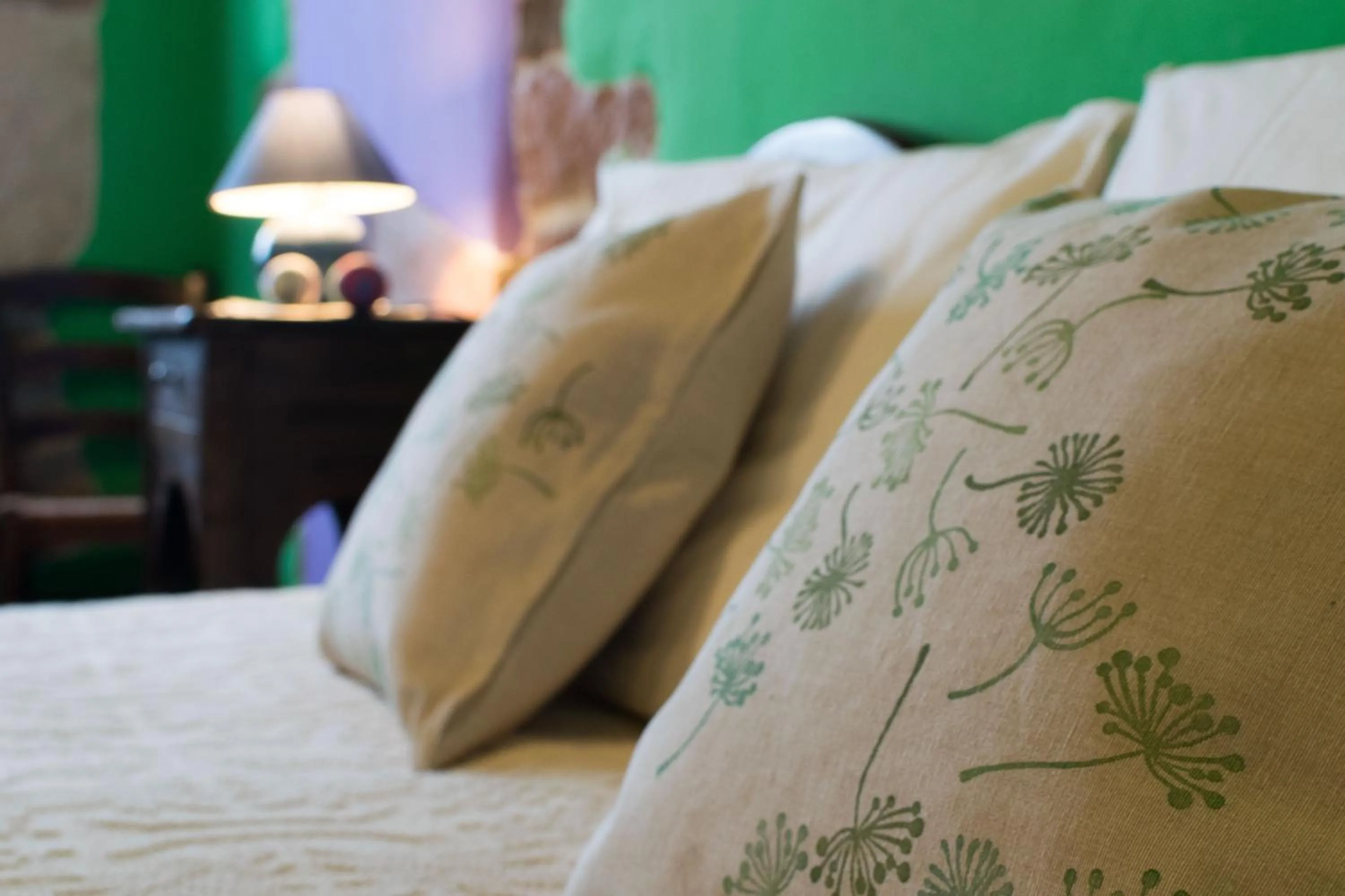 Decorative detail, Bed in B&B S'Asilo Sardegna