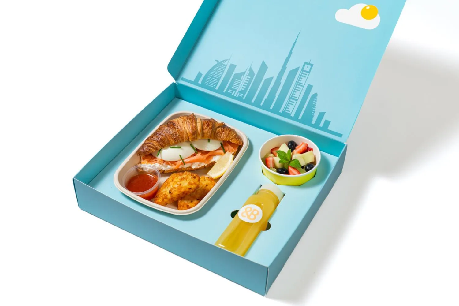 Breakfast in Zada Tower 1BR with amazing Dubai Canal view