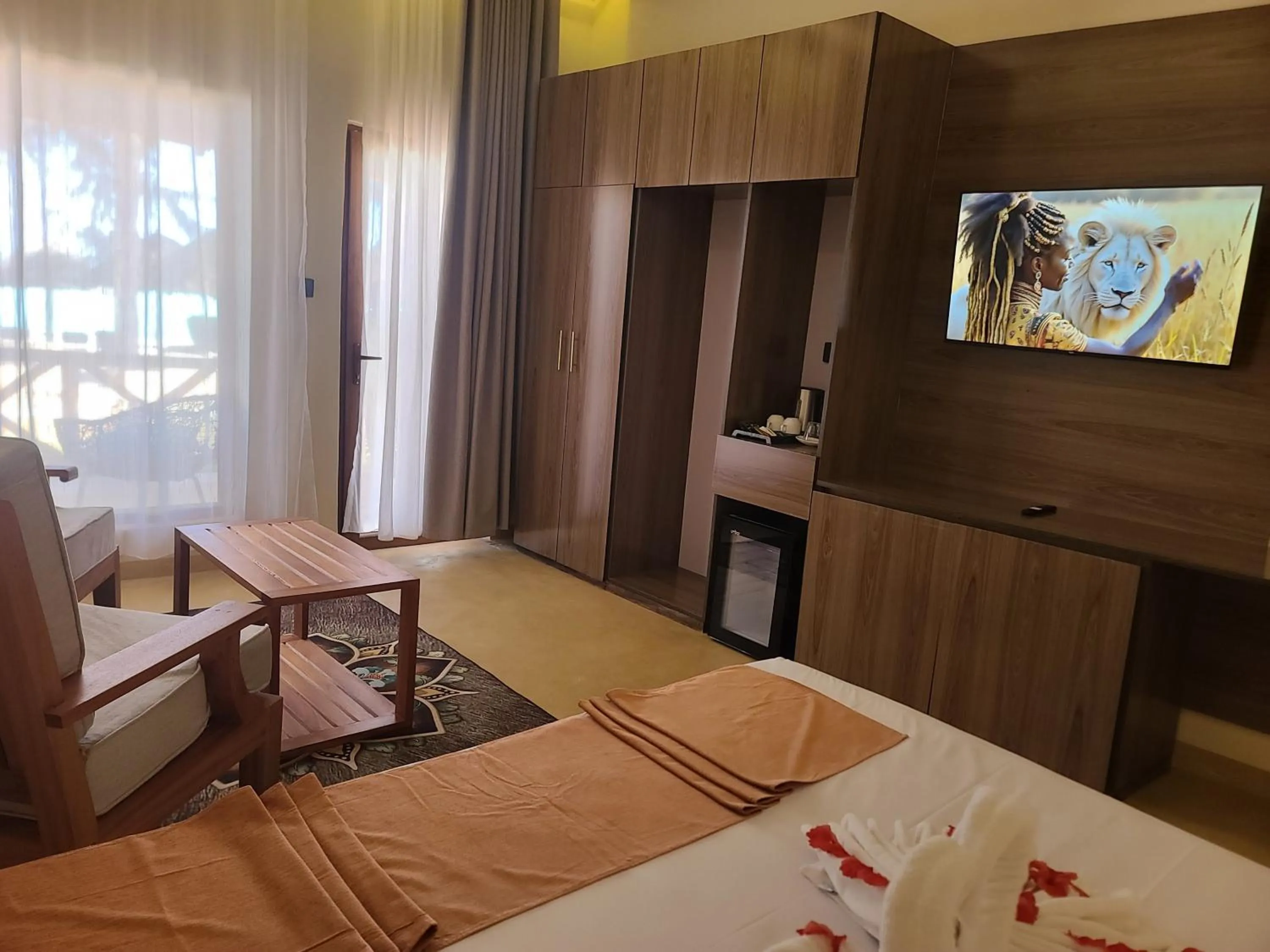 Bed in Tanzanite Beach Resort