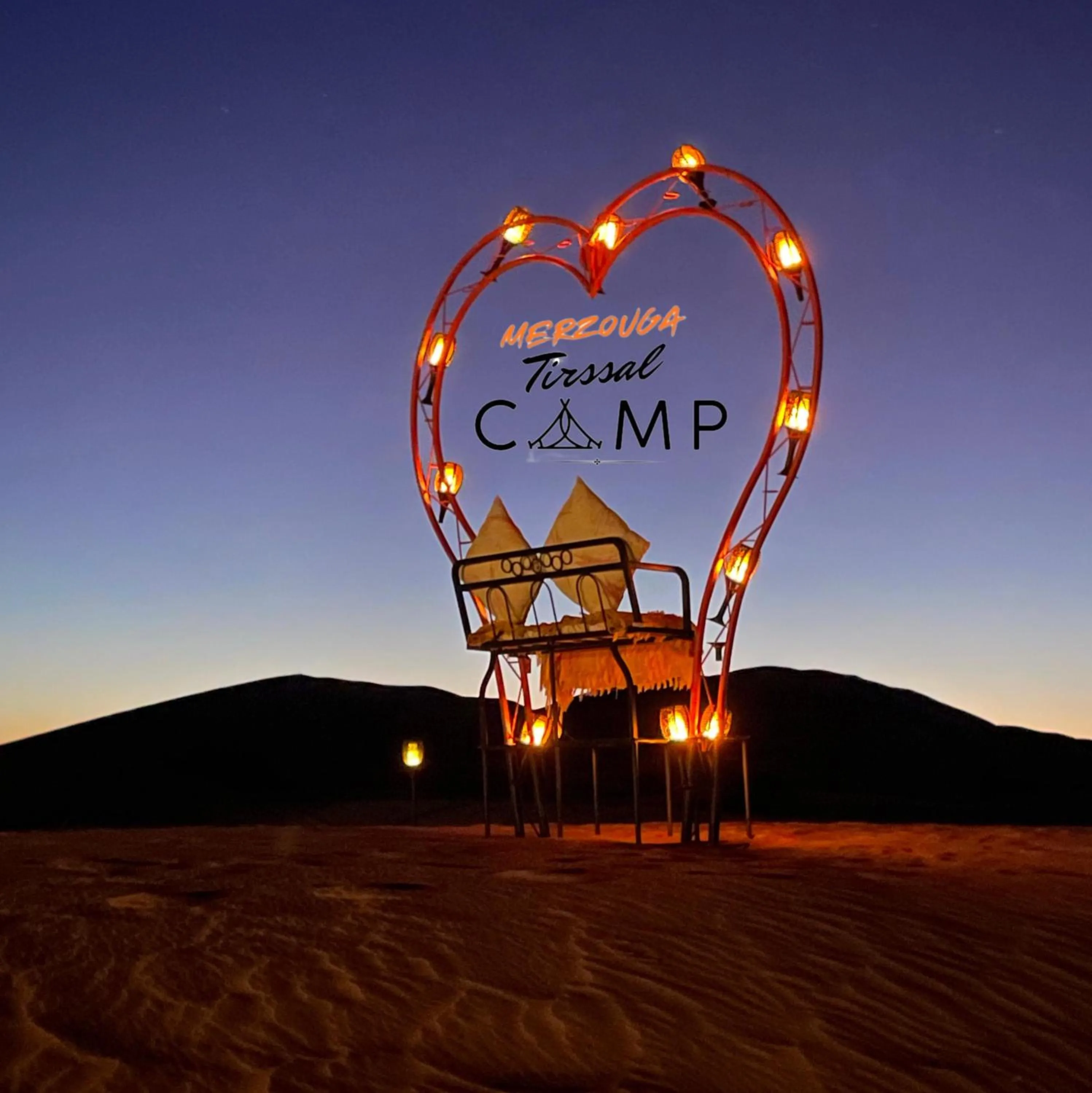 Natural landscape in Merzouga Tirssal Camp