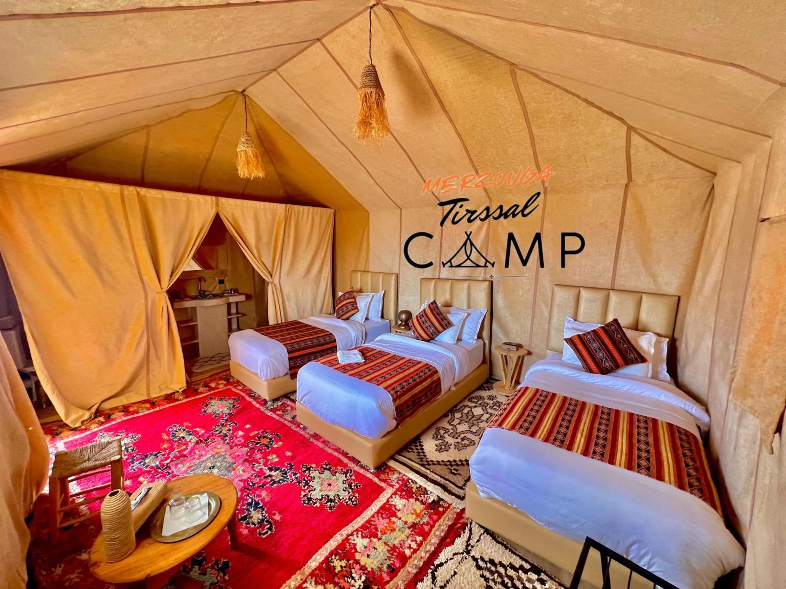 Bed in Merzouga Tirssal Camp