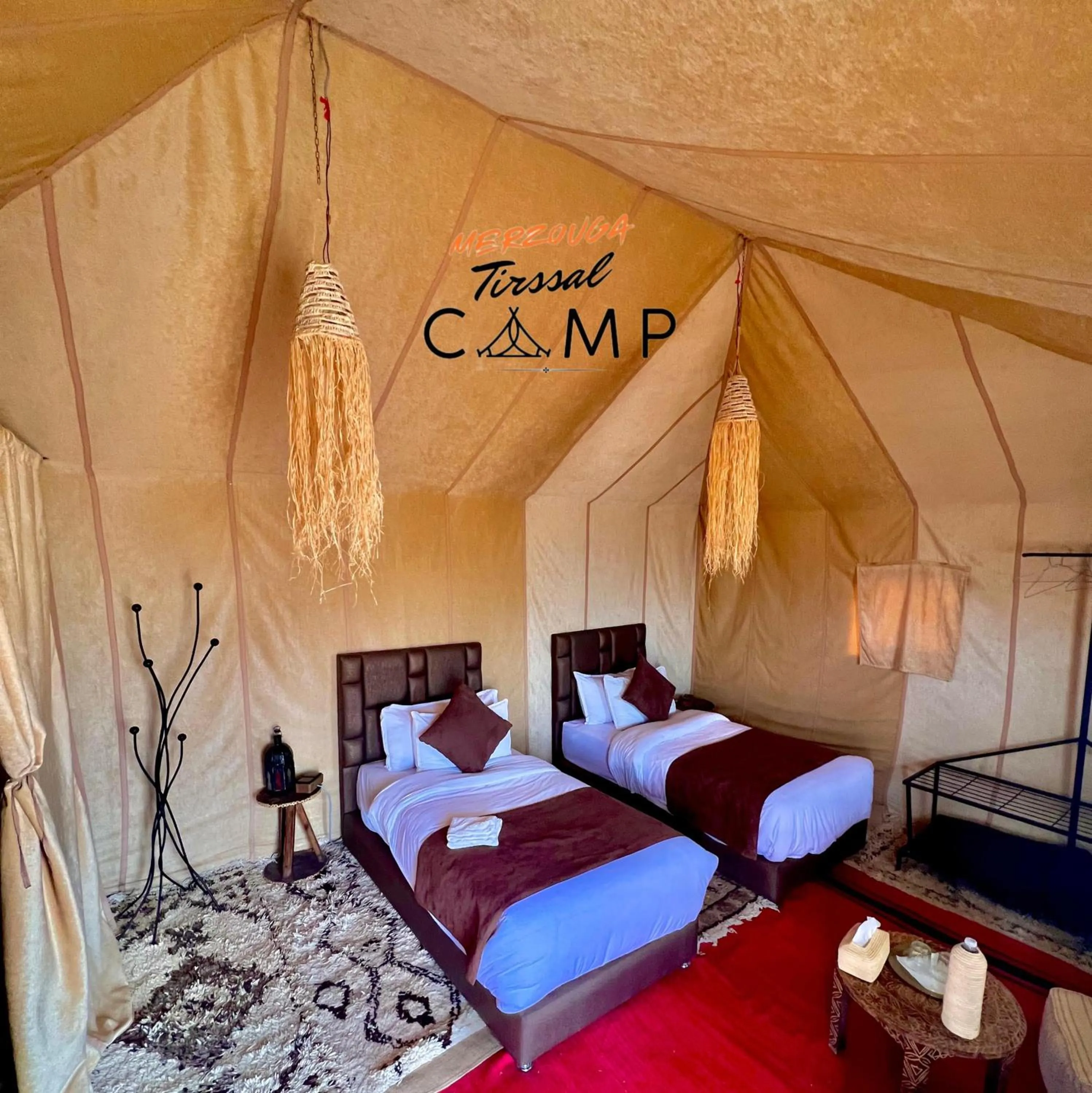 Bed in Merzouga Tirssal Camp