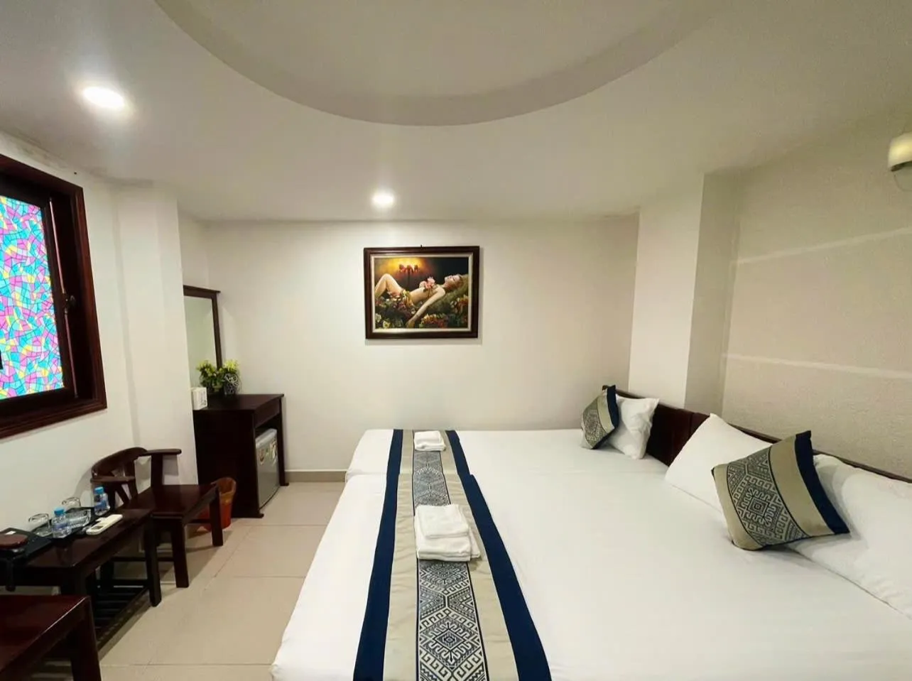 Bed in DINH DINH 2 AIRPORT HOTEL