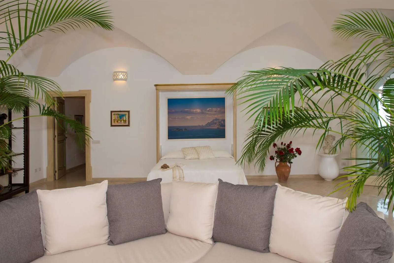 Bedroom in Villa Santa Chiara Positano Suites