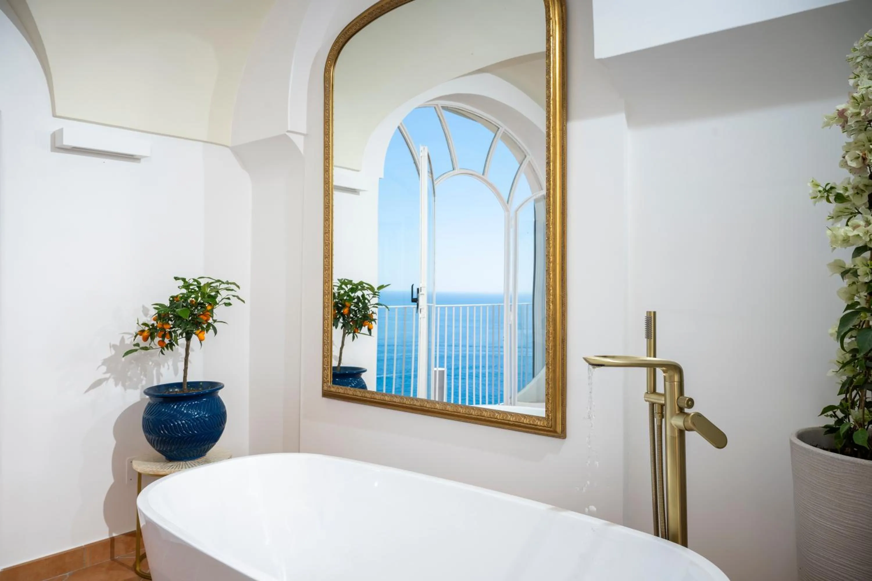 Bedroom in Villa Santa Chiara Positano Suites